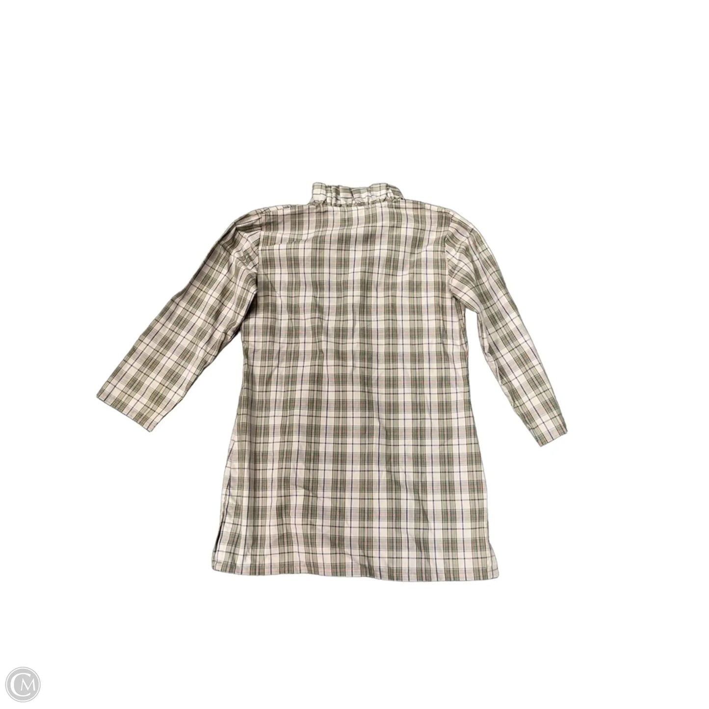 Top Long Sleeve By Clothes Mentor In Plaid Pattern, Size: Xs