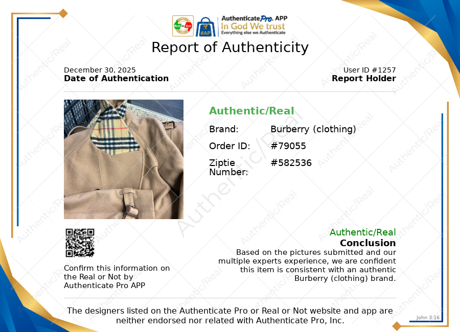 Coat Luxury Designer By Burberry In Tan, Size: M