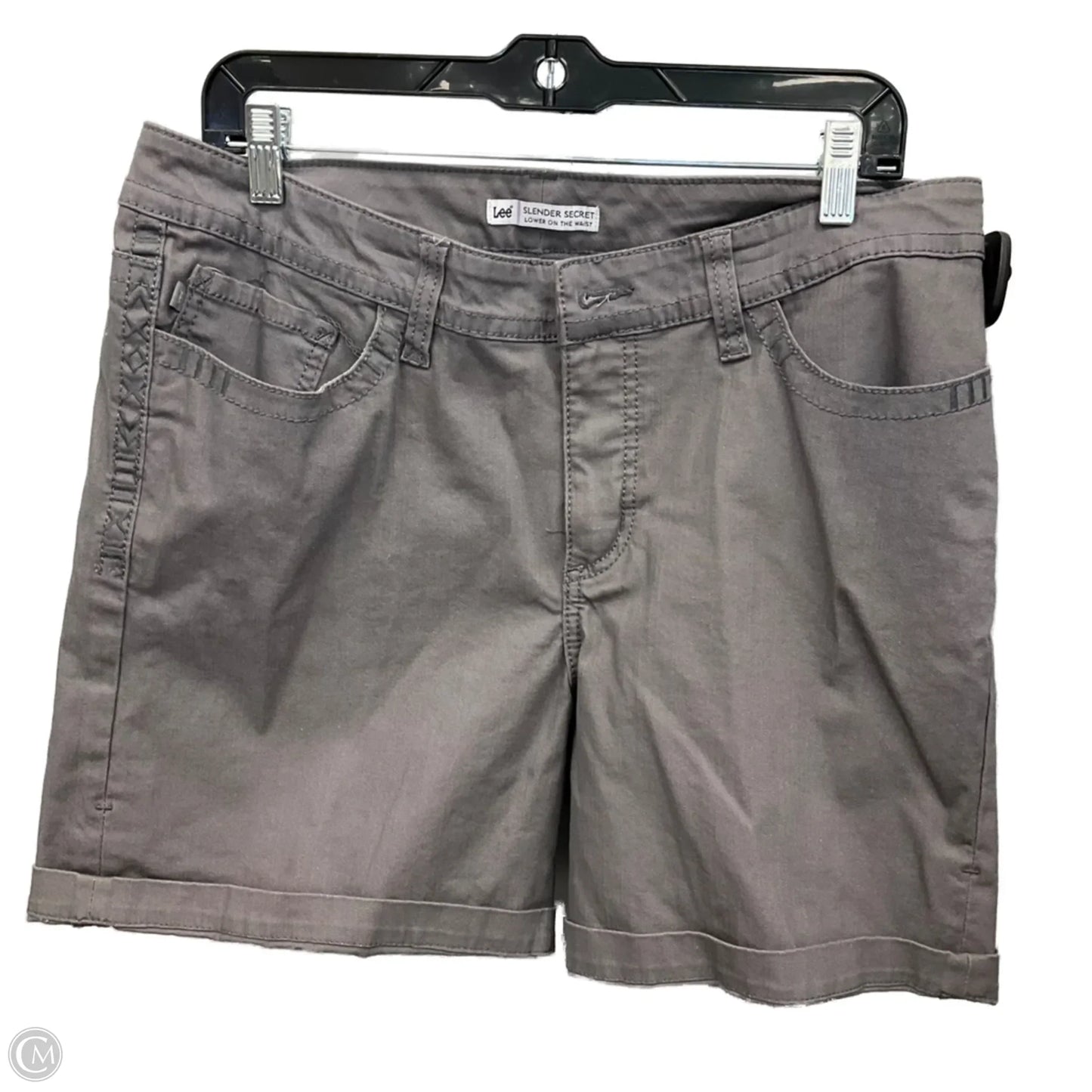 Shorts By Lee In Grey, Size: 16
