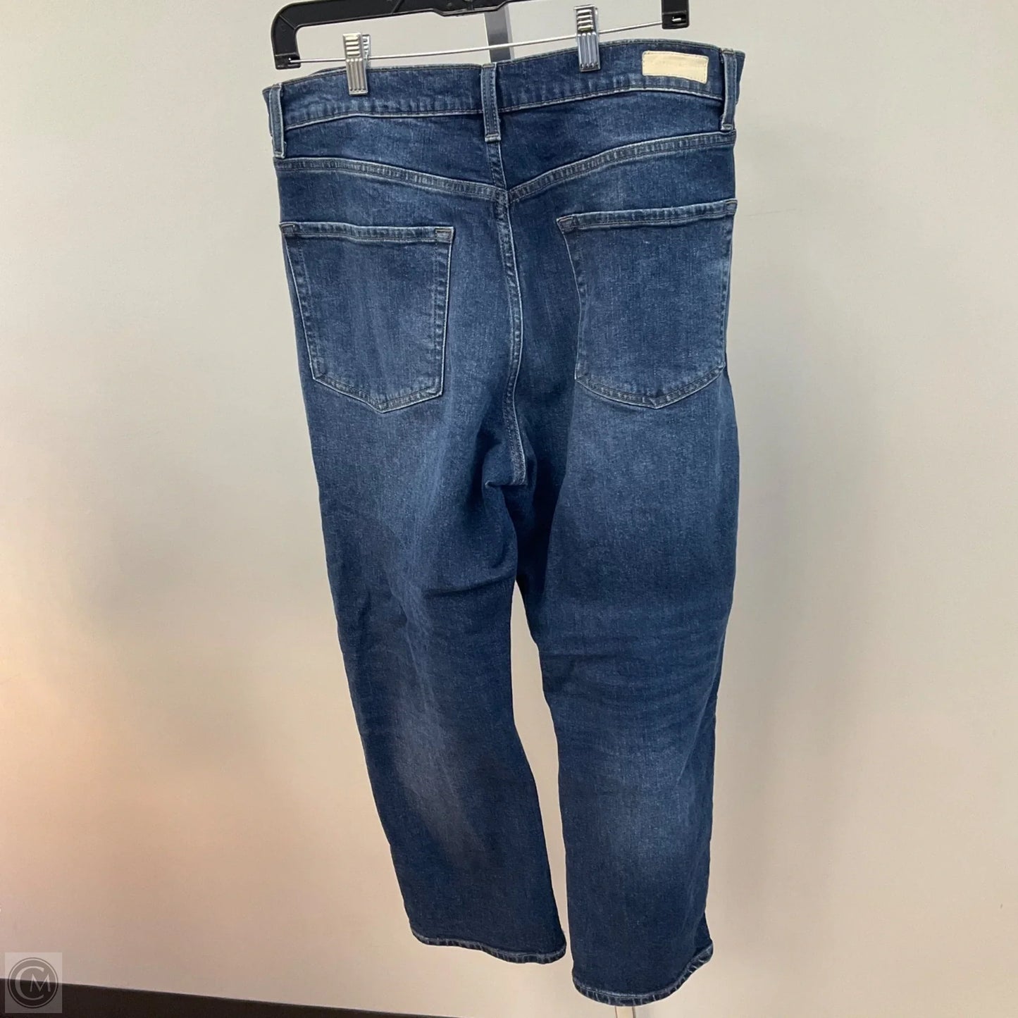 Jeans Cropped By Current/elliott In Blue Denim, Size: 10