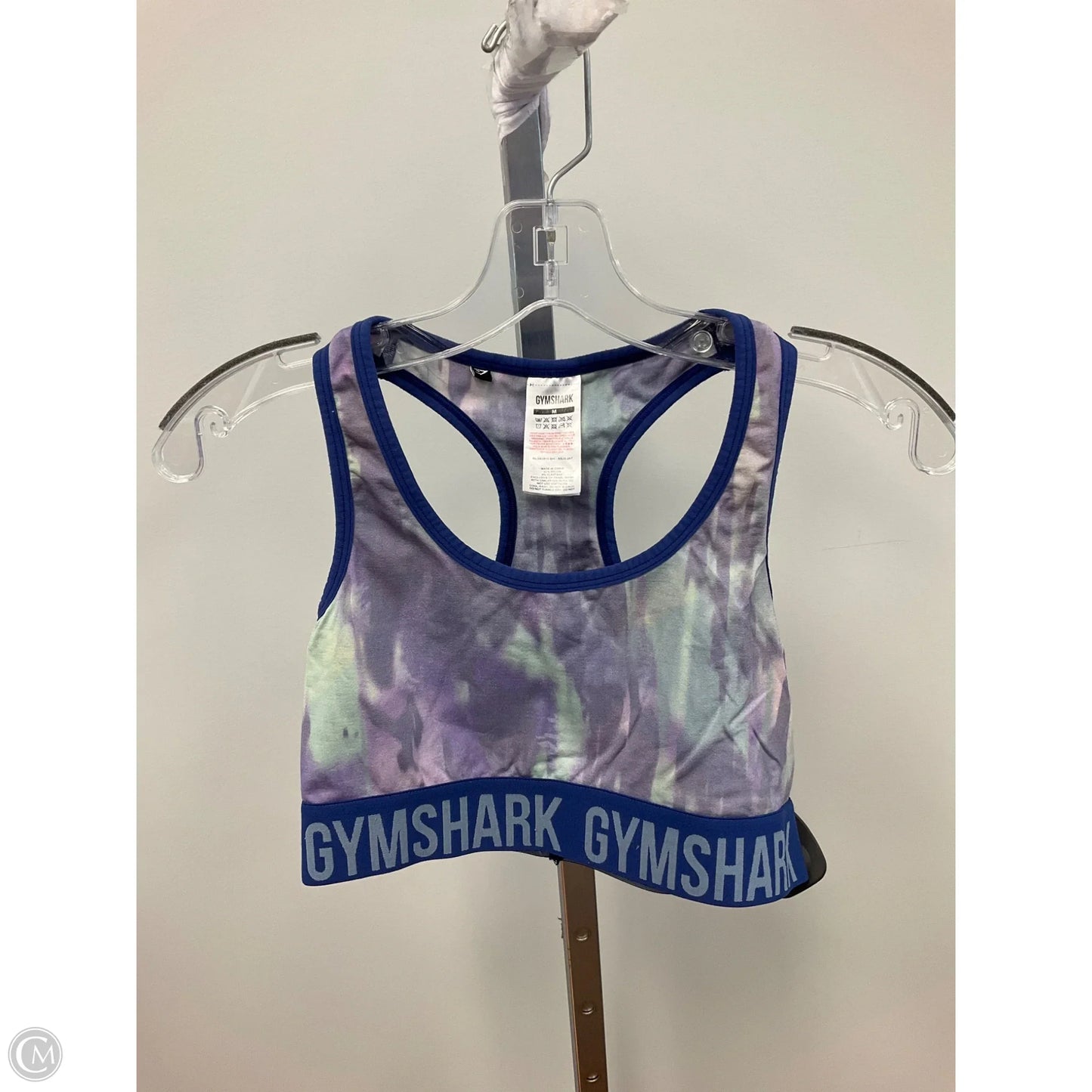 Athletic Bra By Gym Shark In Tie Dye Print, Size: M