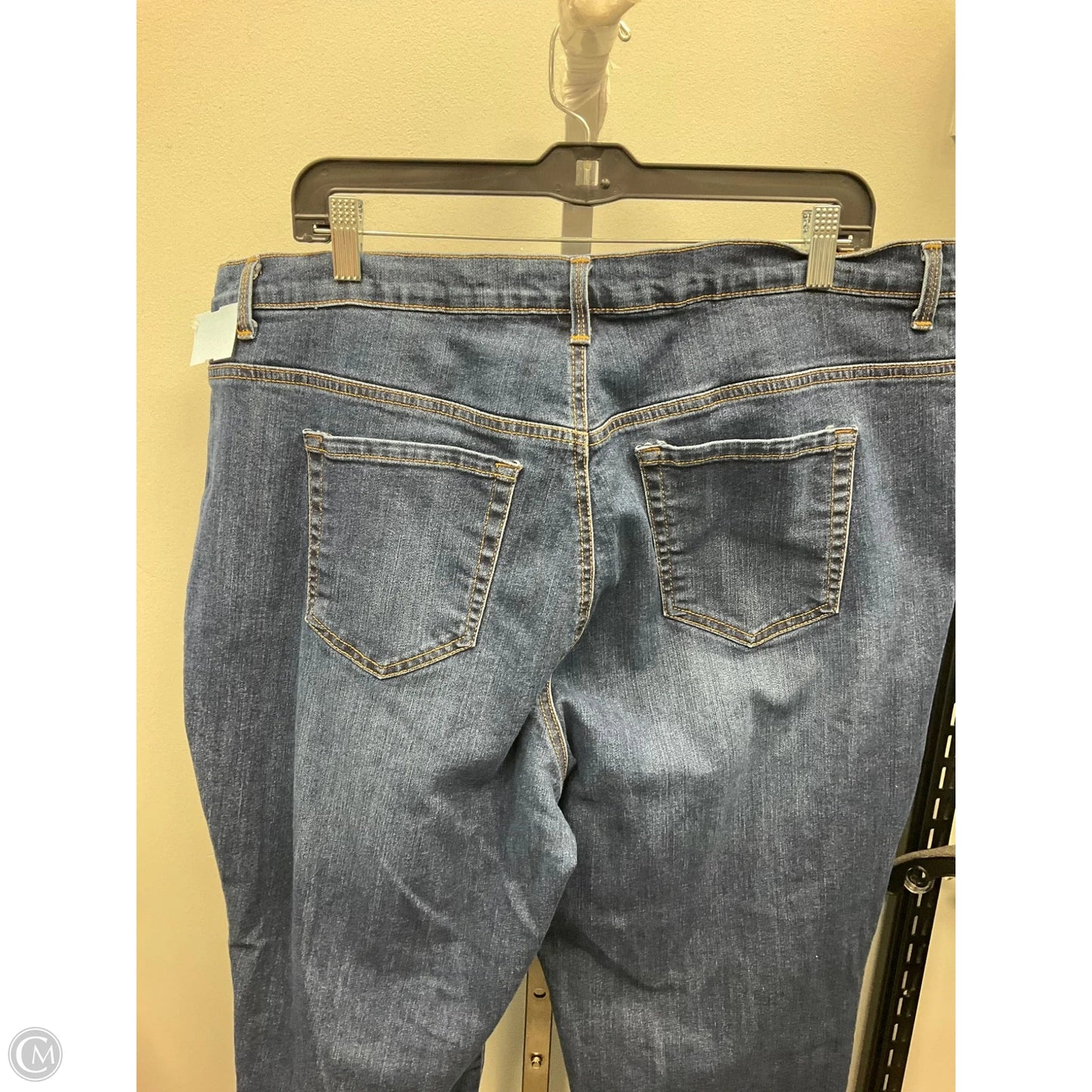 Jeans Flared By Gloria Vanderbilt In Blue Denim, Size: 20