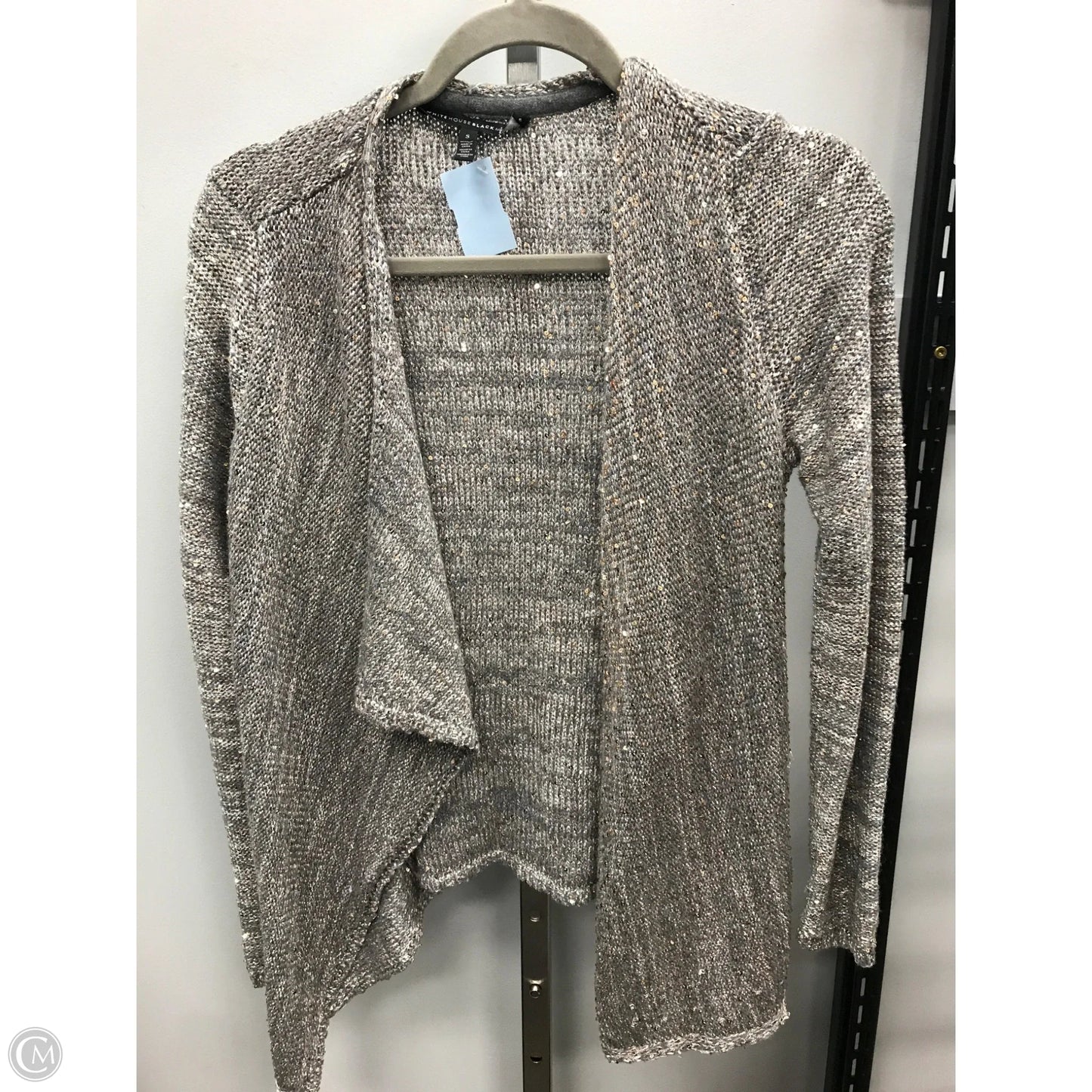 Cardigan By White House Black Market In Silver & White, Size: S