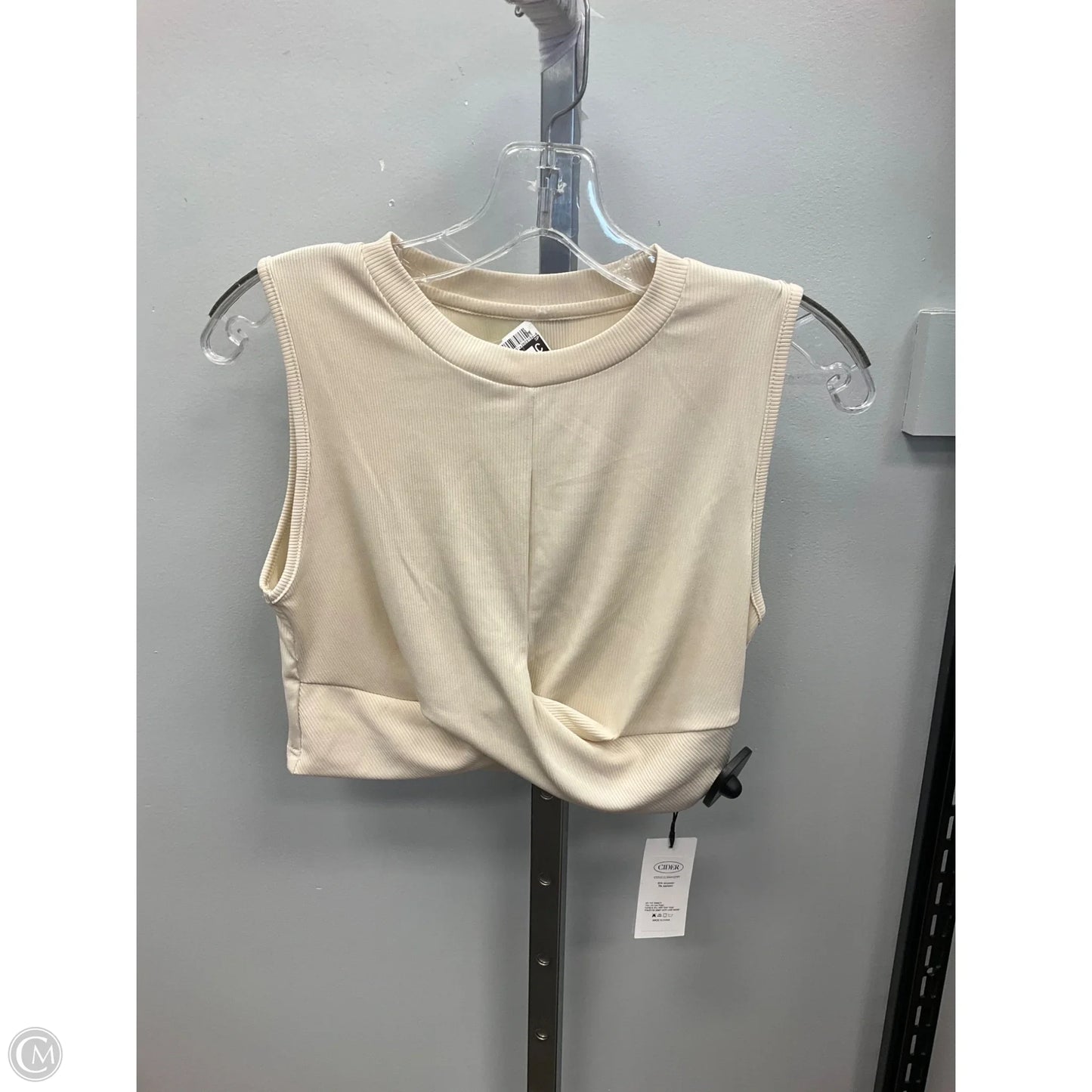 Athletic Tank Top By Cme In Tan, Size: M