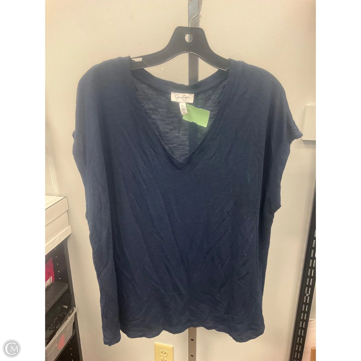 Top Short Sleeve Basic By Jessica Simpson In Blue, Size: Xl
