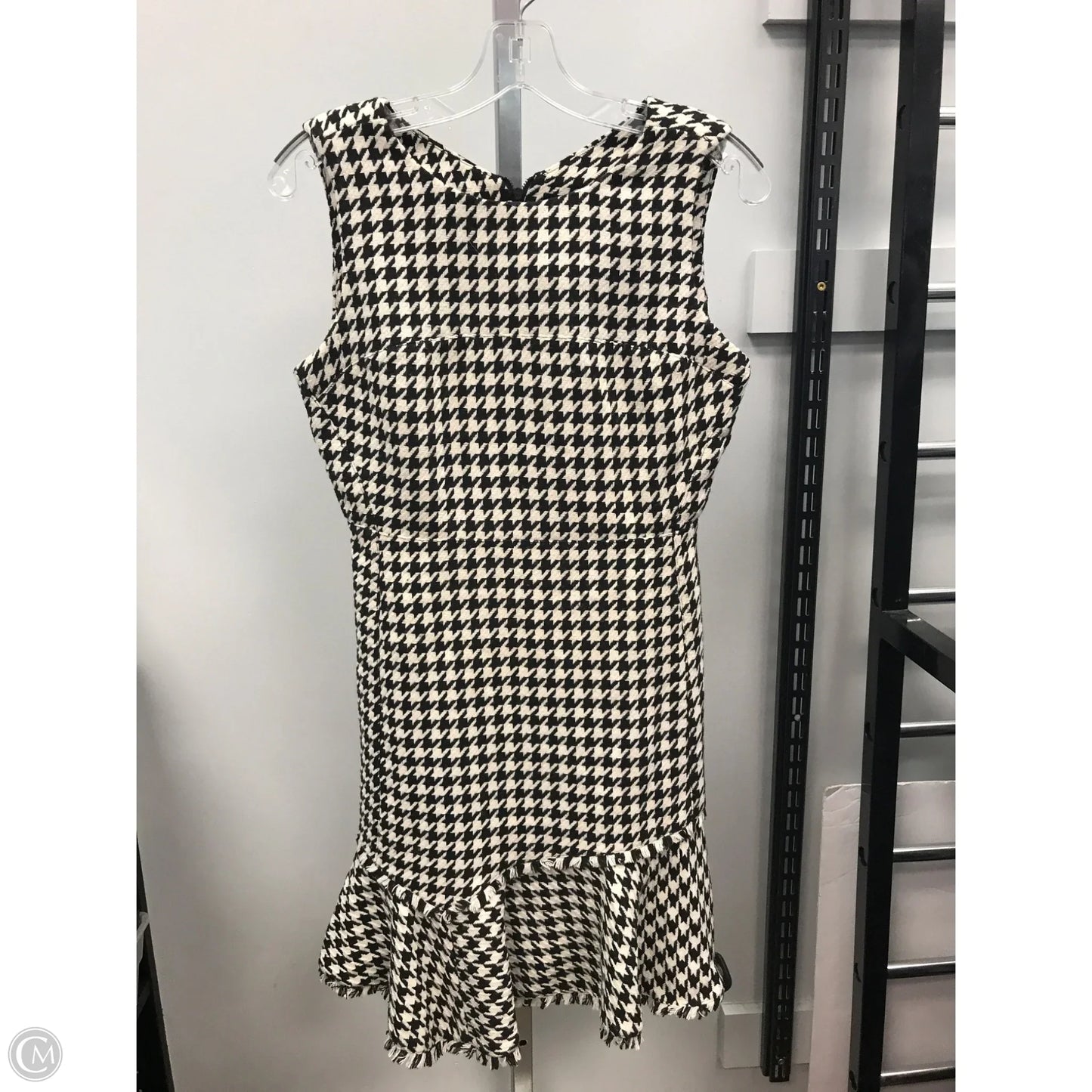 Dress Designer By Karl Lagerfeld In Black & Cream, Size: S