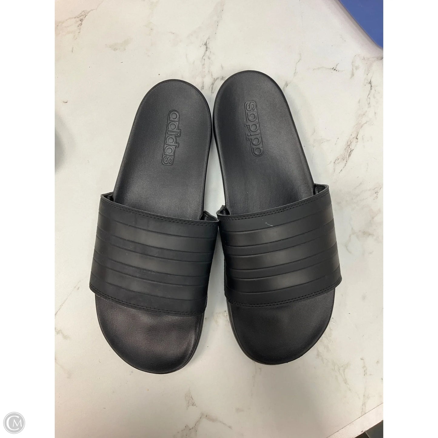 Sandals Flip Flops By Adidas In Black, Size: 10