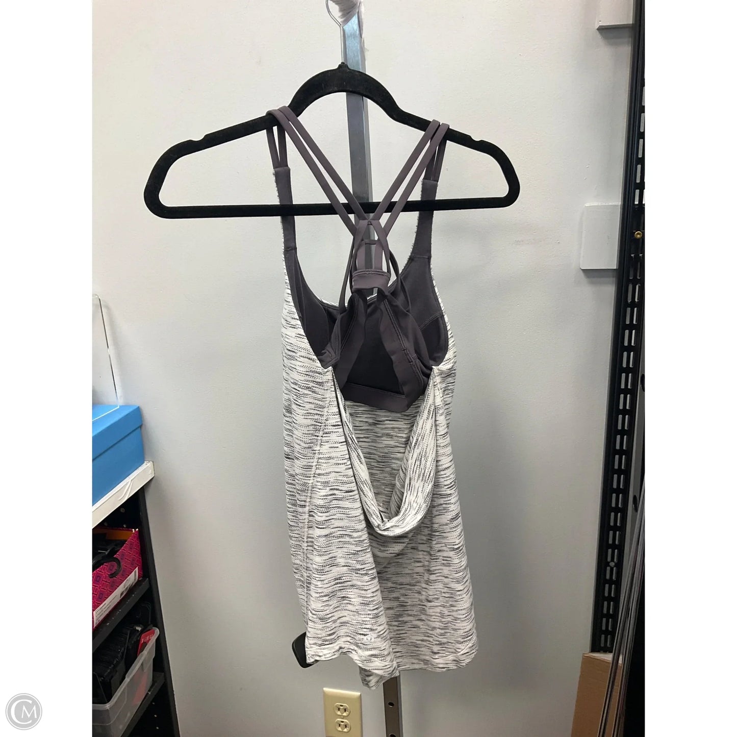 Athletic Tank Top By Lululemon In Grey, Size: 6