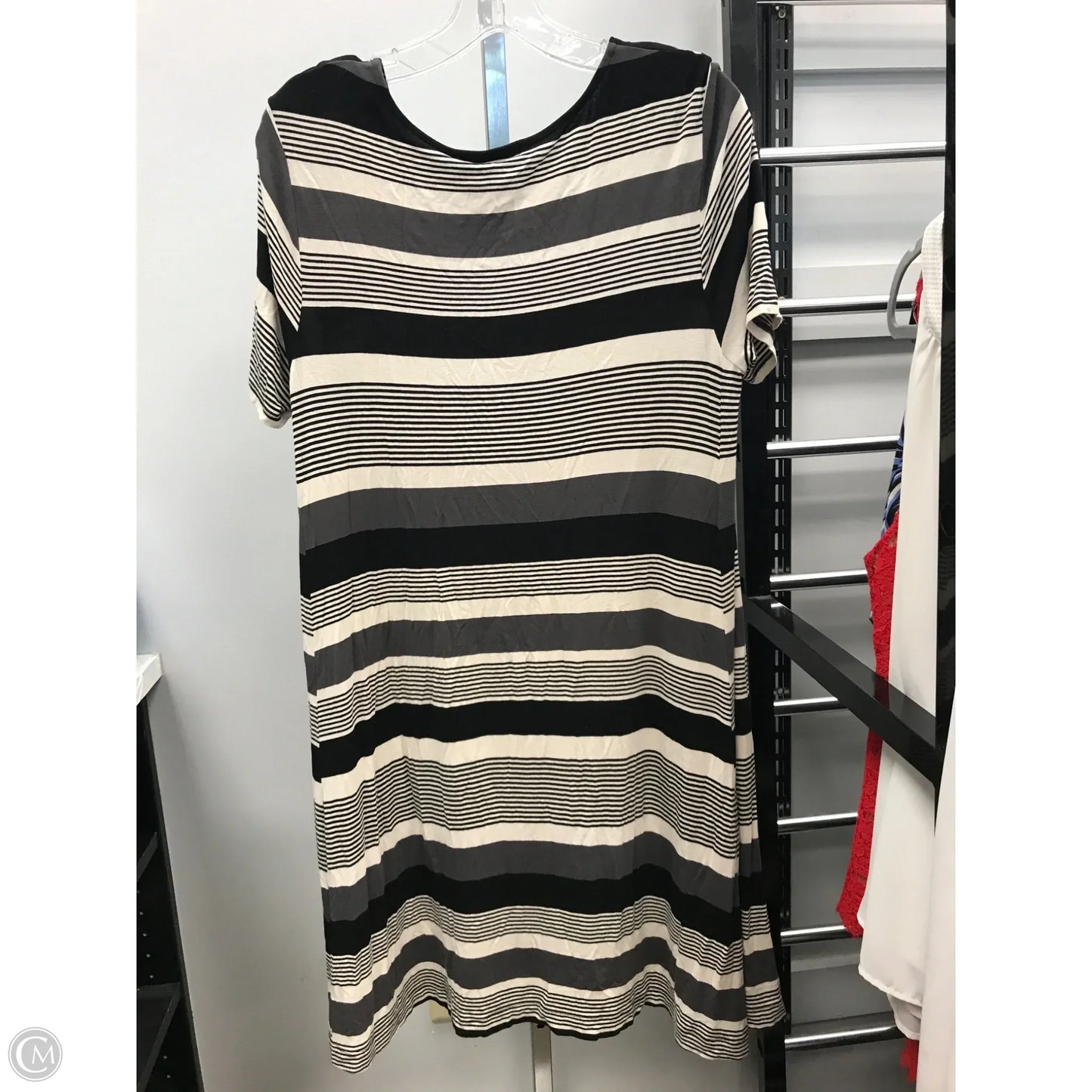 Dress Casual Short By Loft In Striped Pattern, Size: M