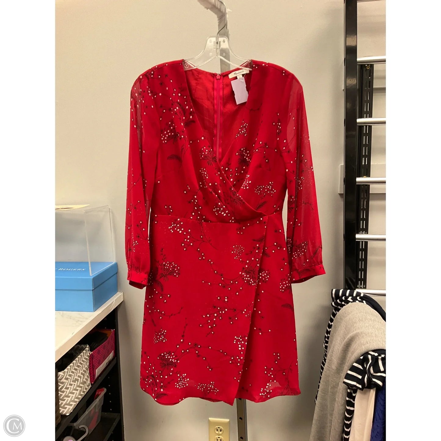 Dress Casual Short By Madewell In Red & White, Size: 6