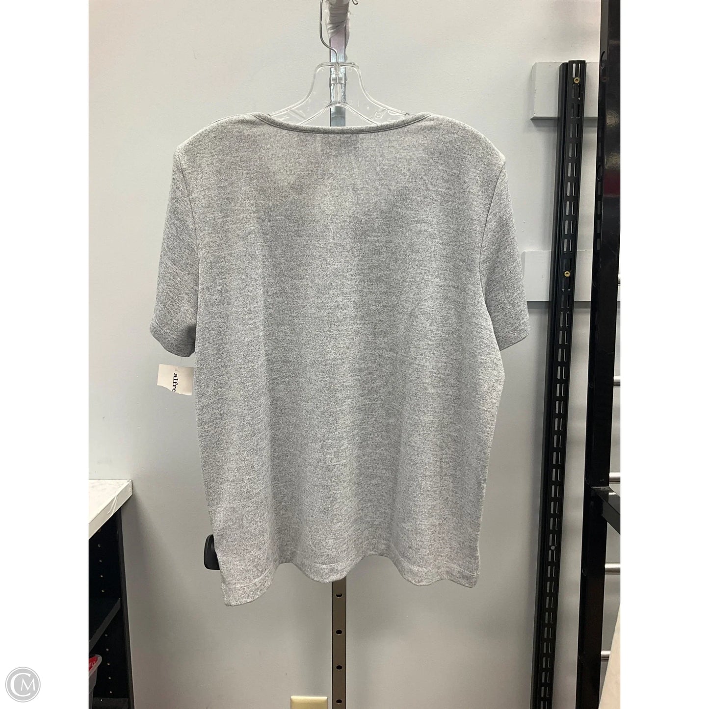Top Short Sleeve By Alfred Dunner In Ivory, Size: M
