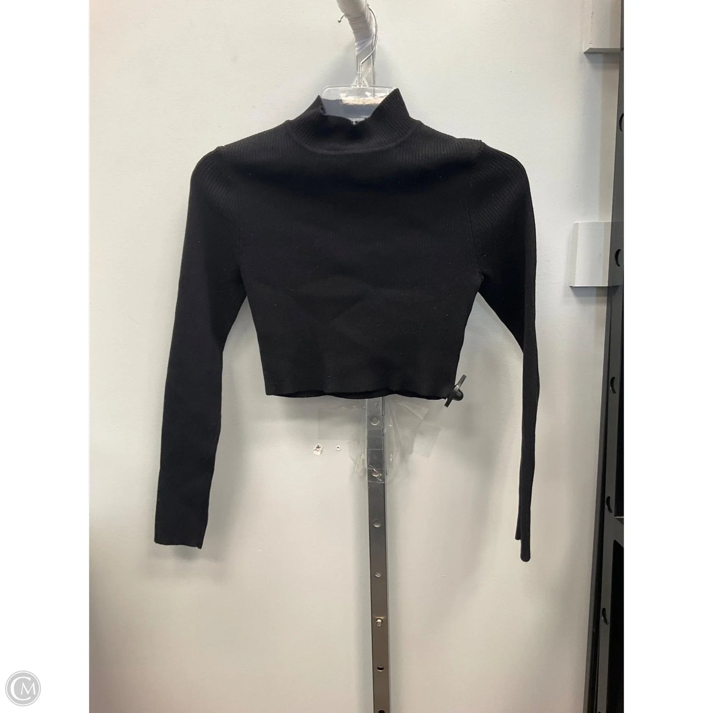 Top Long Sleeve By Divided In Black, Size: S