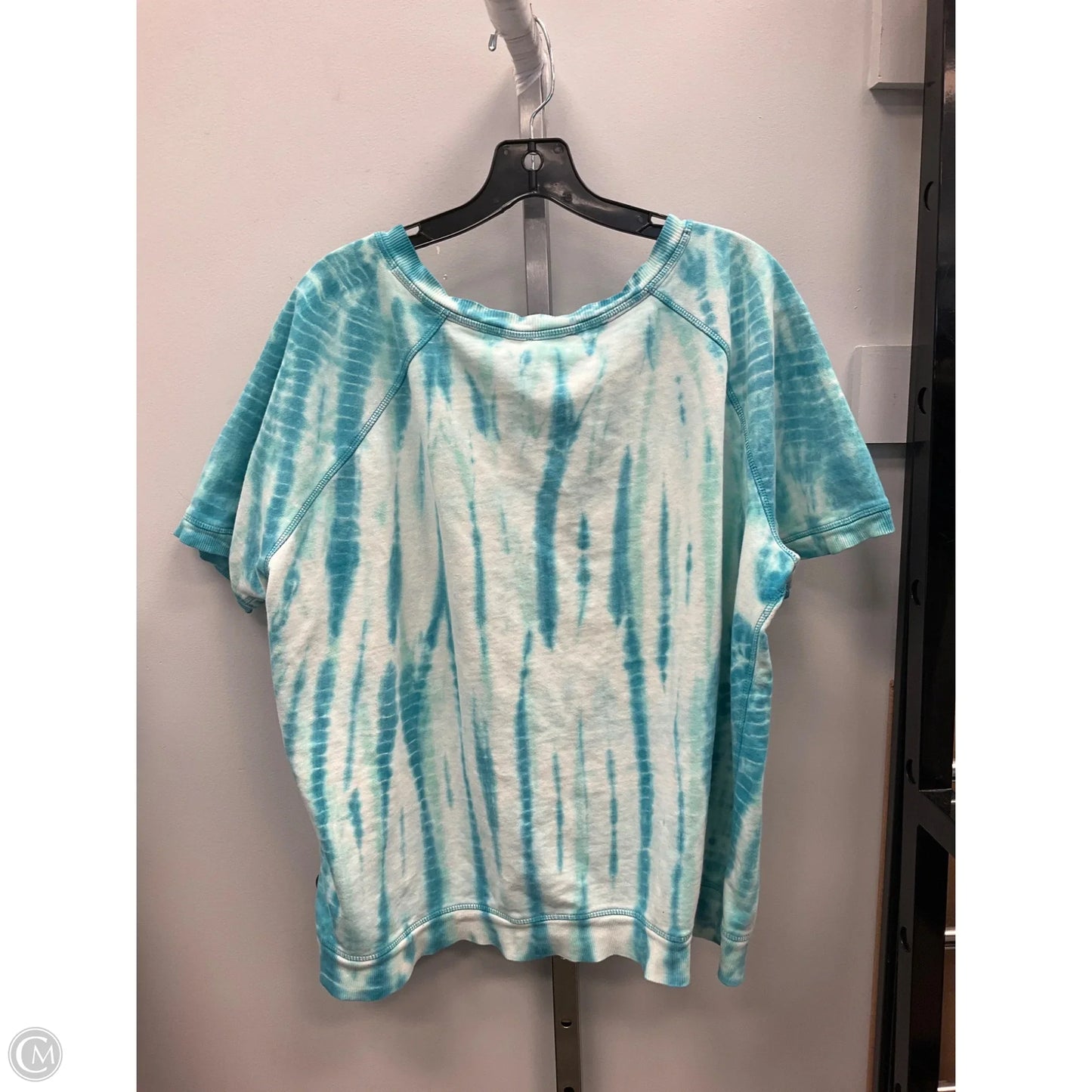 Top Short Sleeve By Sundance In Tie Dye Print, Size: Xxl