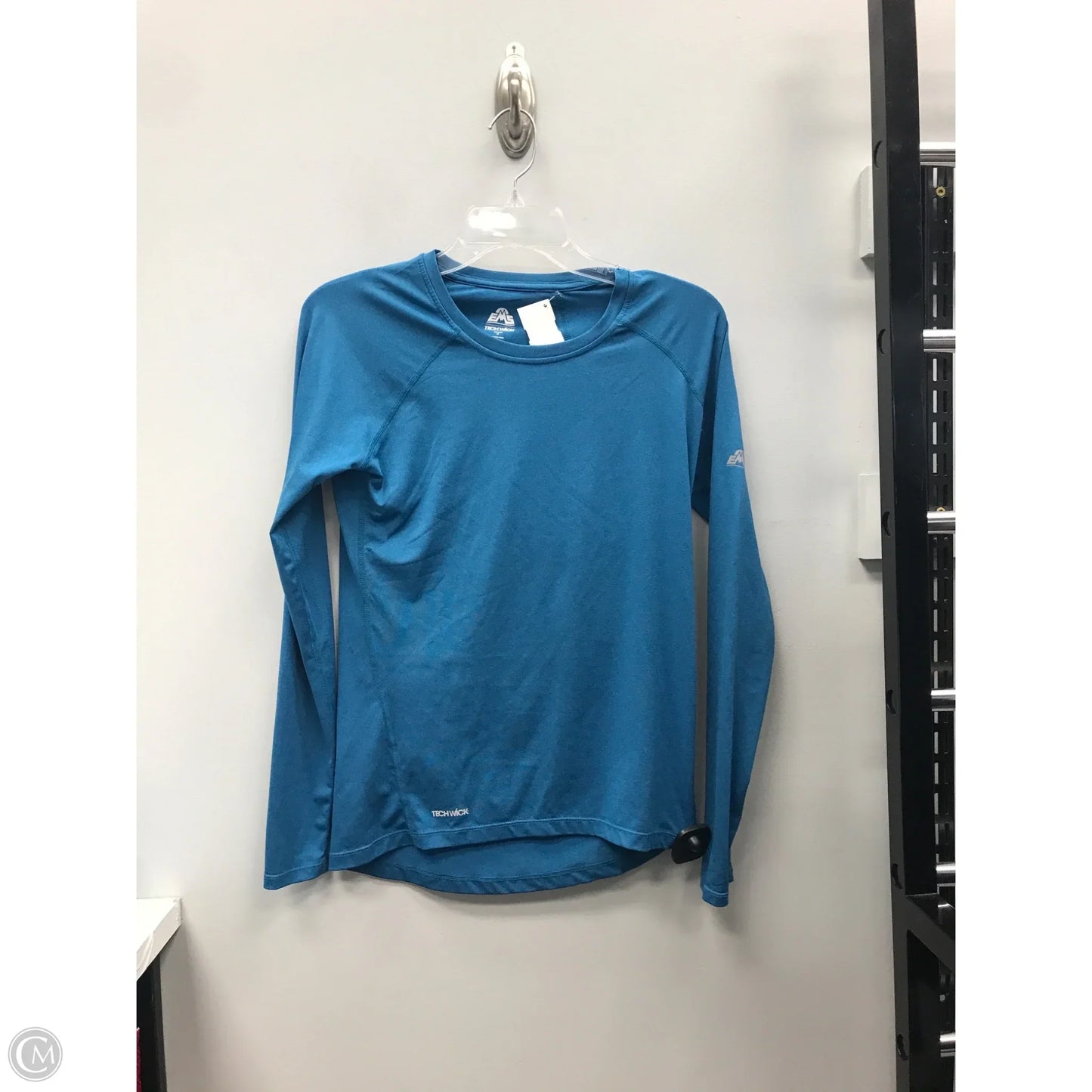 Athletic Top Long Sleeve Crewneck By Cme In Teal, Size: Xs