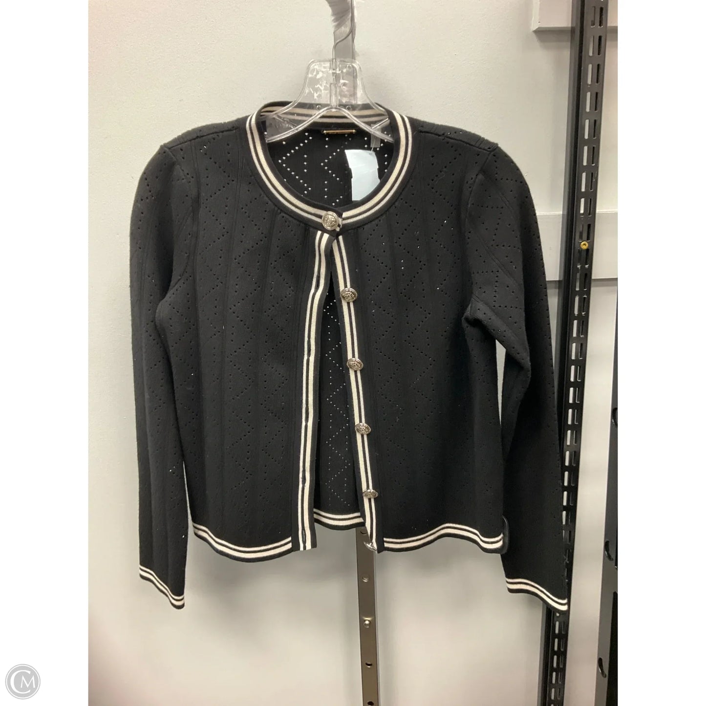 Sweater Cardigan By Elie Tahari In Black, Size: S