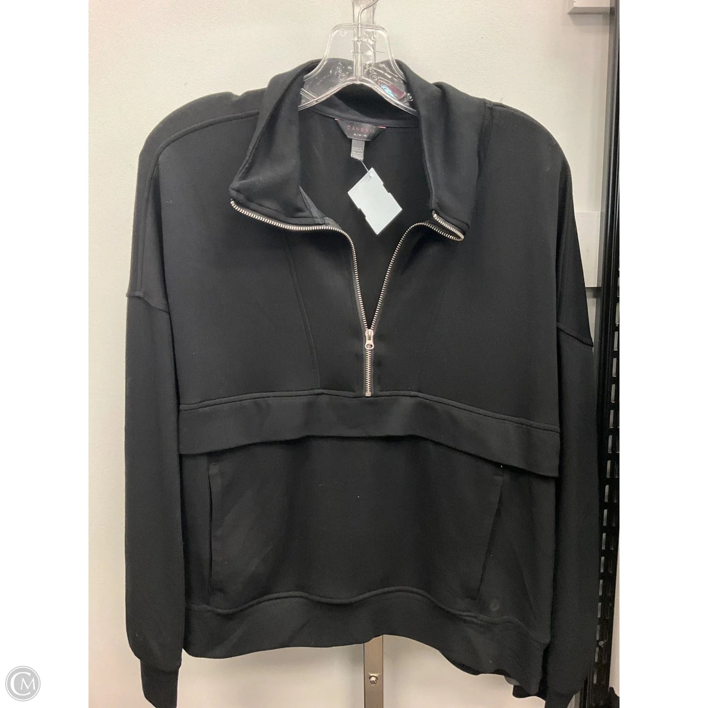 Top Long Sleeve By Danskin In Black, Size: M