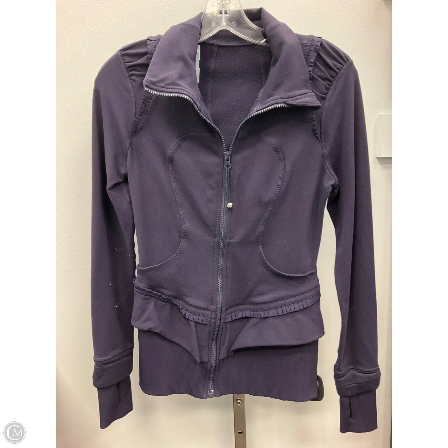 Athletic Jacket By Lululemon In Navy, Size: S