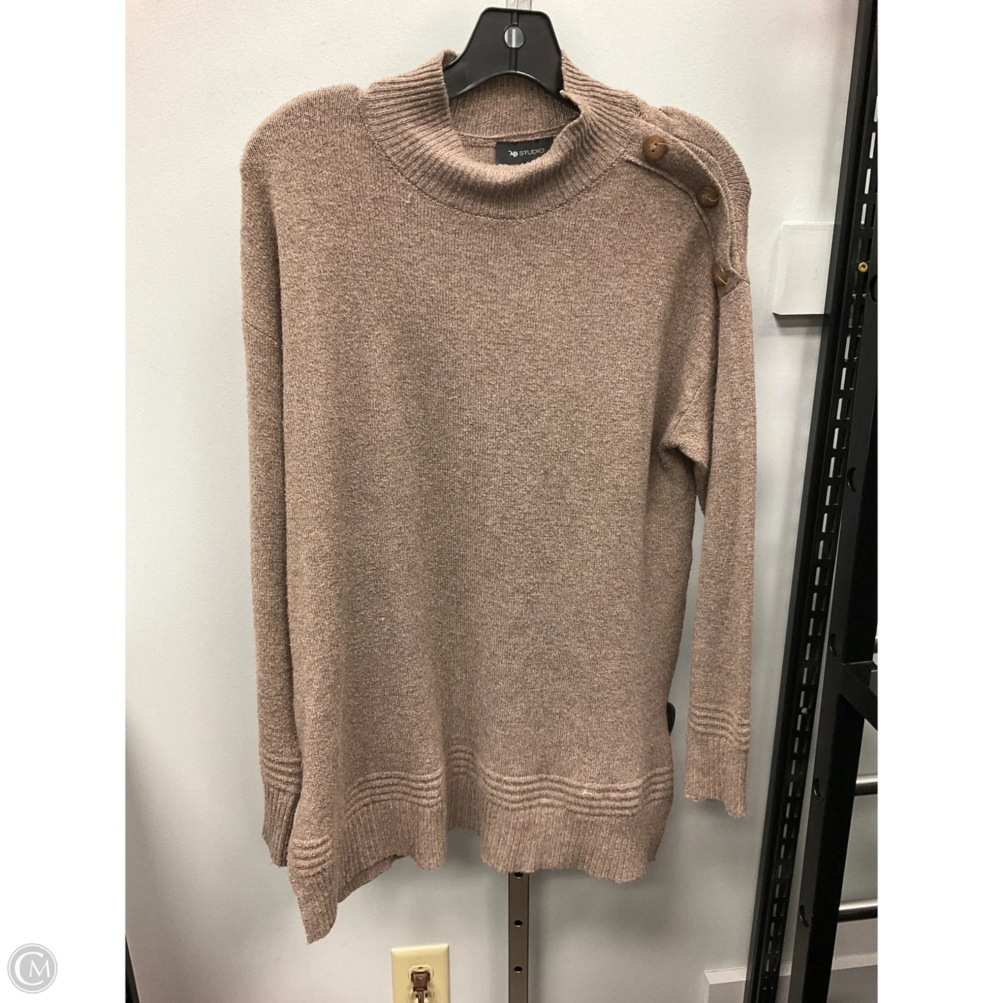 Sweater By Ab Studio In Brown, Size: M