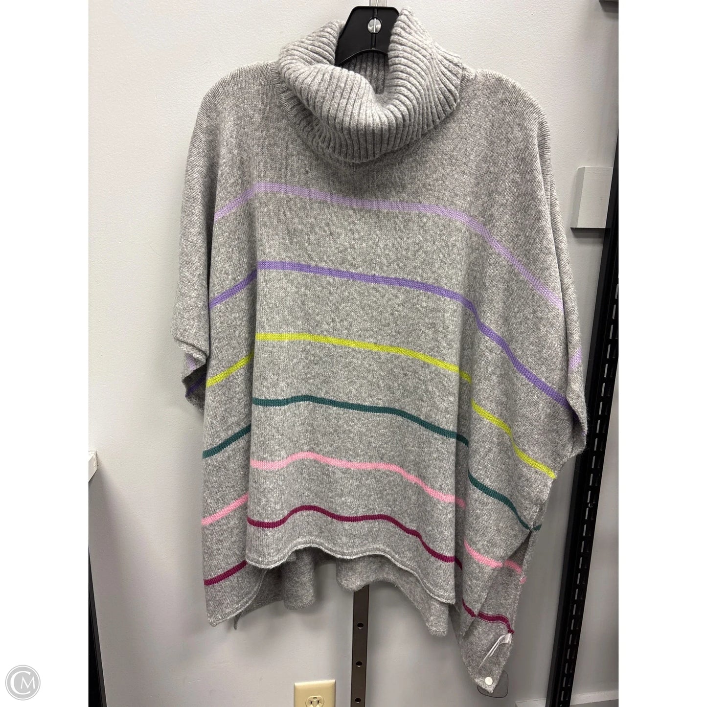 Poncho By Loft In Grey, Size: S