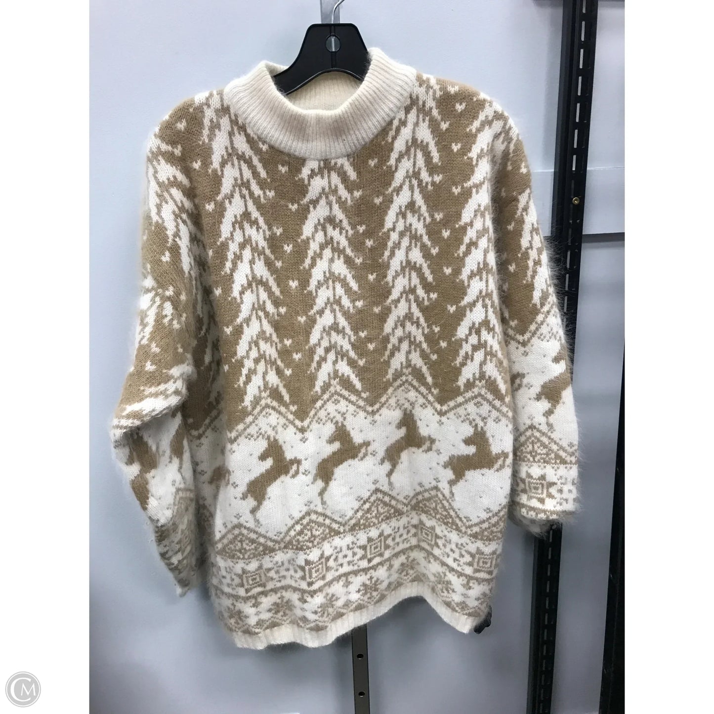 Sweater By Rafaella In Beige, Size: L