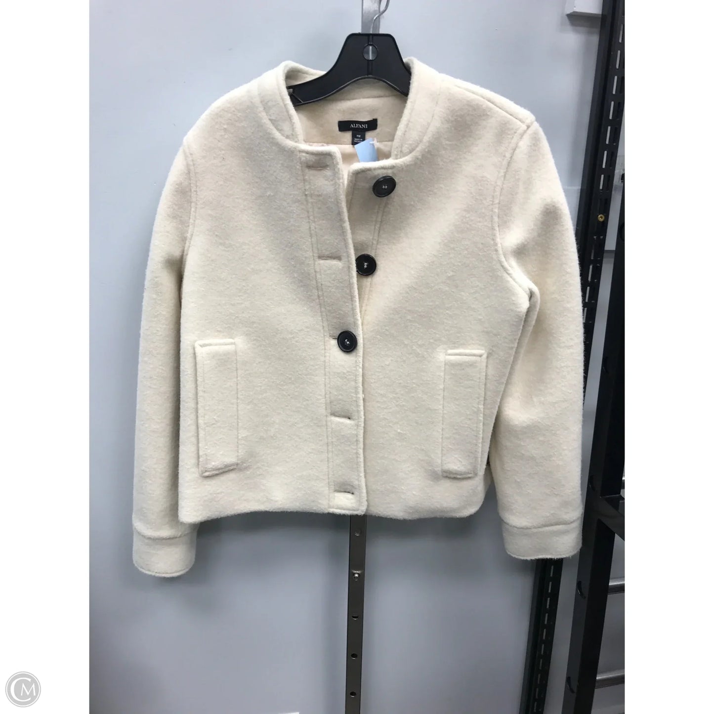 Jacket Other By Alfani In Cream, Size: Mp