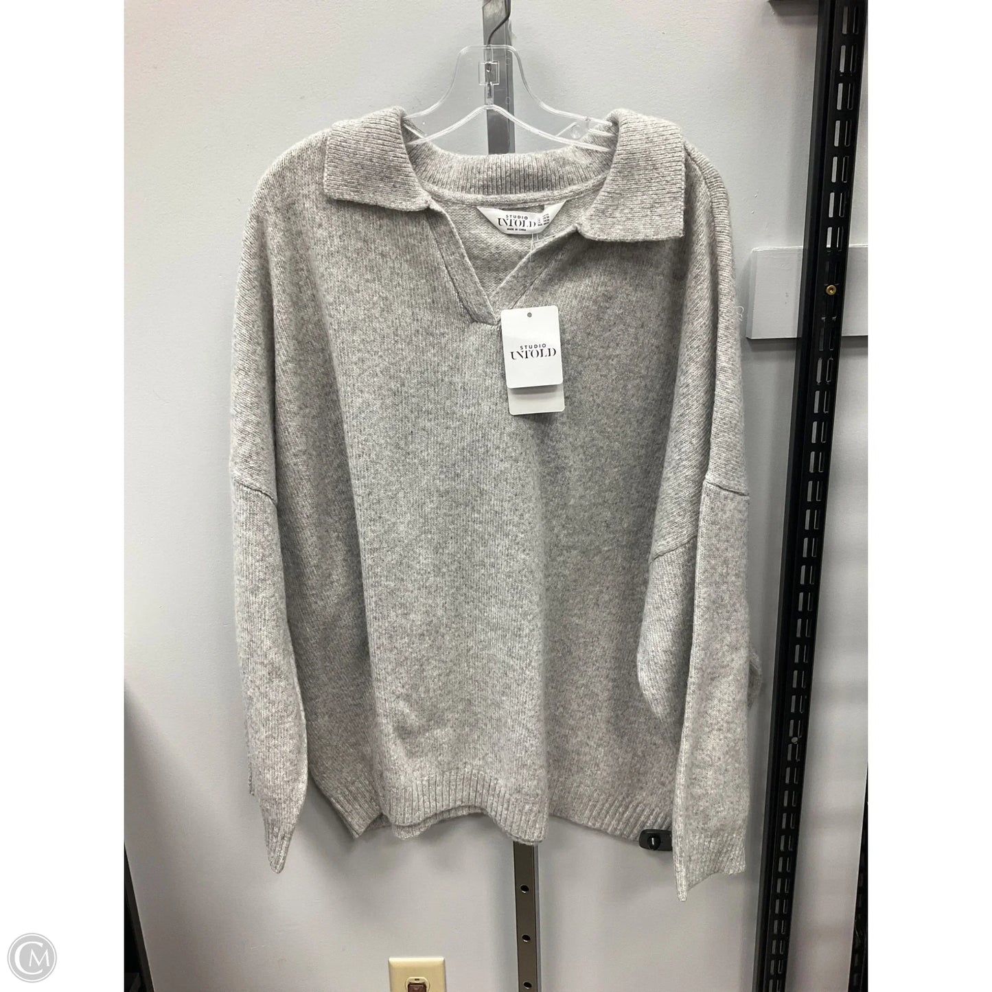 Sweater By Cmc In Grey, Size: 3x