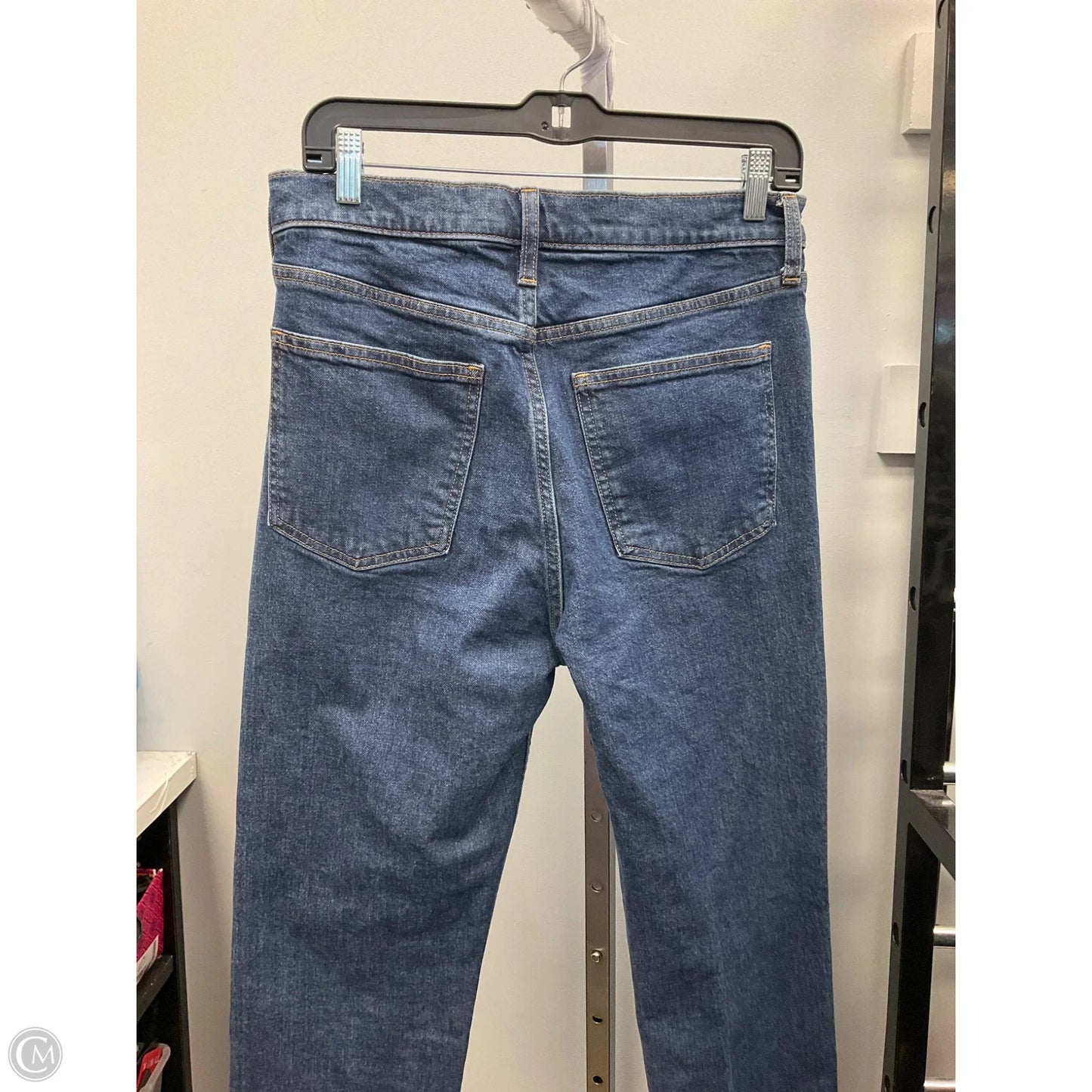 Jeans Straight By Gap In Blue Denim, Size: 10