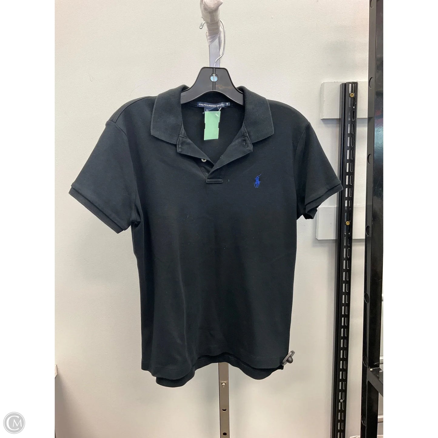 Top Short Sleeve By Ralph Lauren Blue Label In Black, Size: M