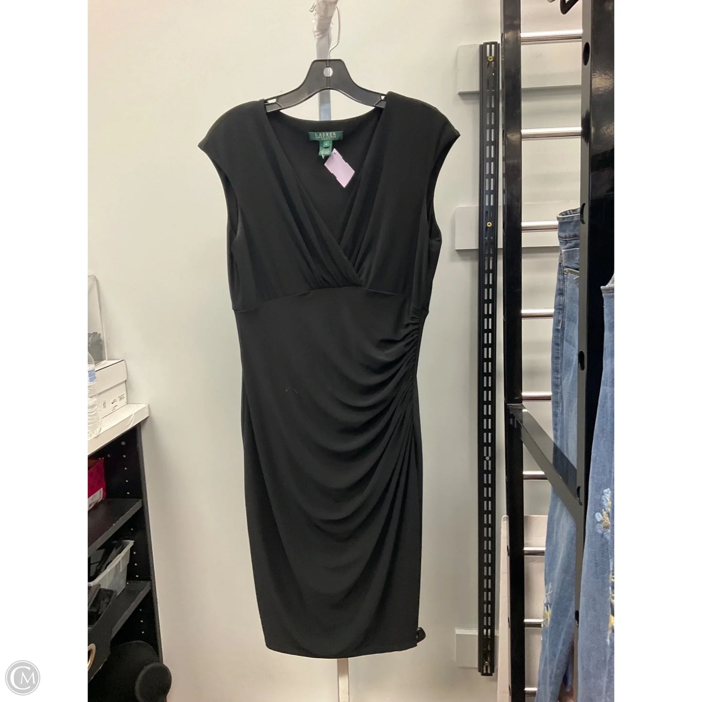 Dress Party Short By Lauren By Ralph Lauren In Black, Size: 8