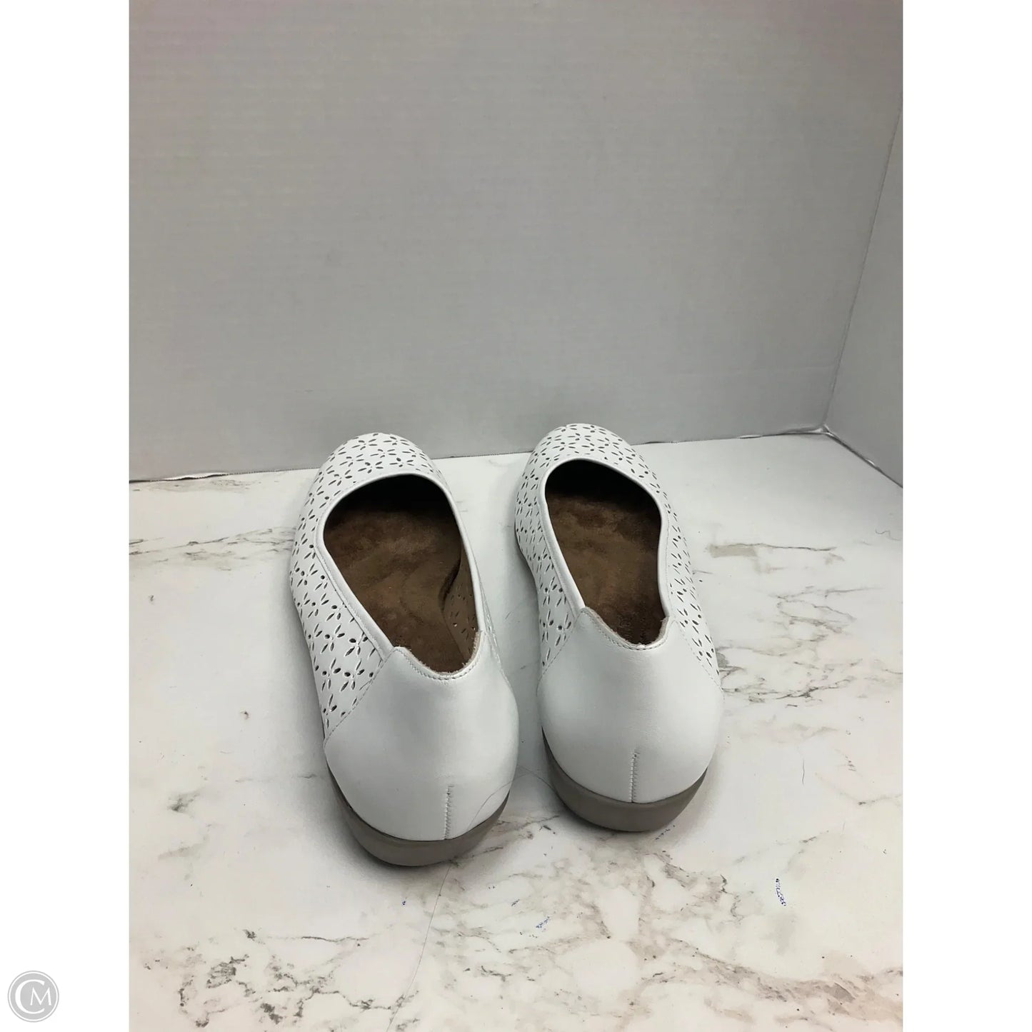 Shoes Heels Wedge By Cmc In White, Size: 12