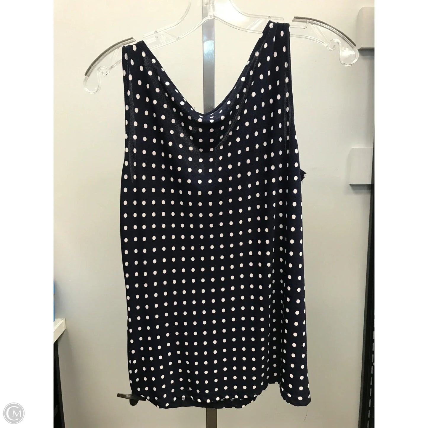 Top Sleeveless By Cmc In Polkadot Pattern, Size: L