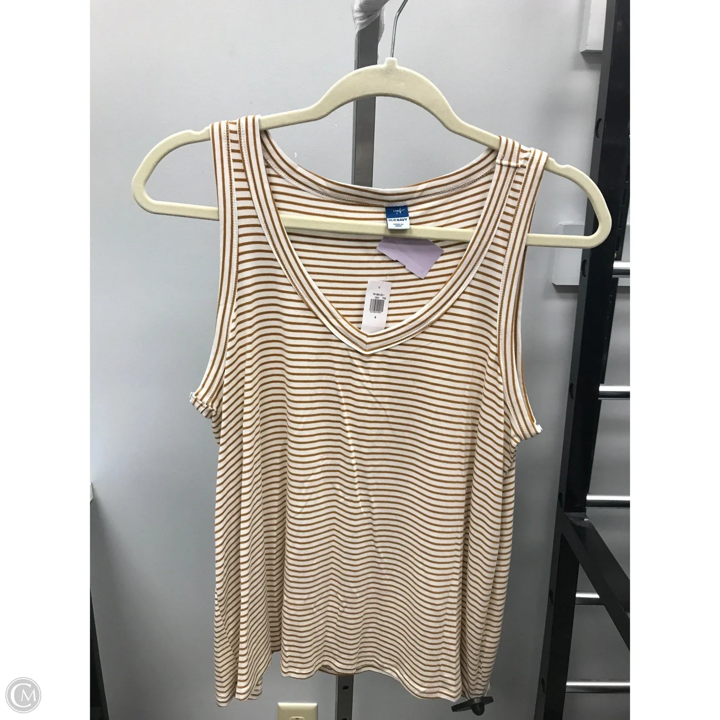 Top Sleeveless By Old Navy In Striped Pattern, Size: S