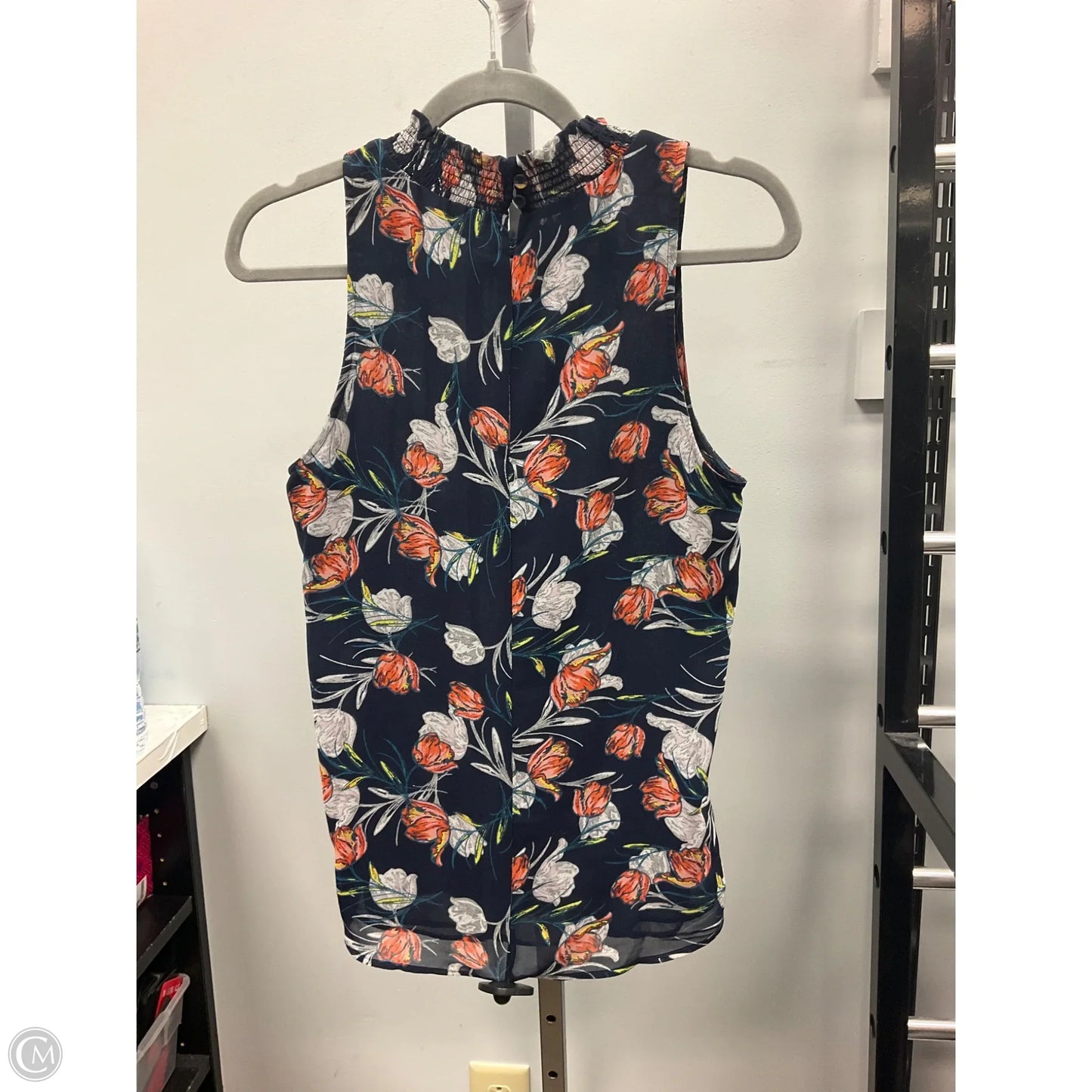 Top Sleeveless By Daniel Rainn In Floral Print, Size: S