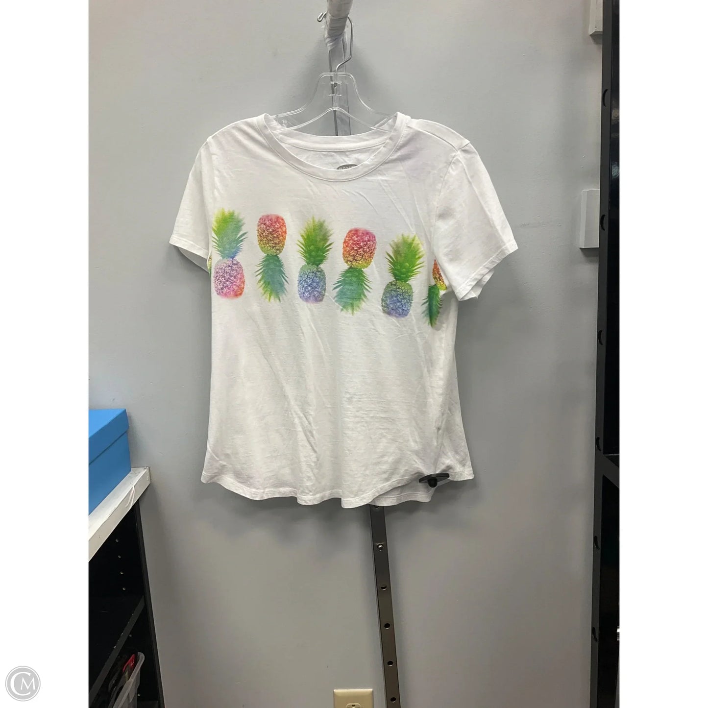 Top Short Sleeve Basic By Old Navy In White, Size: M