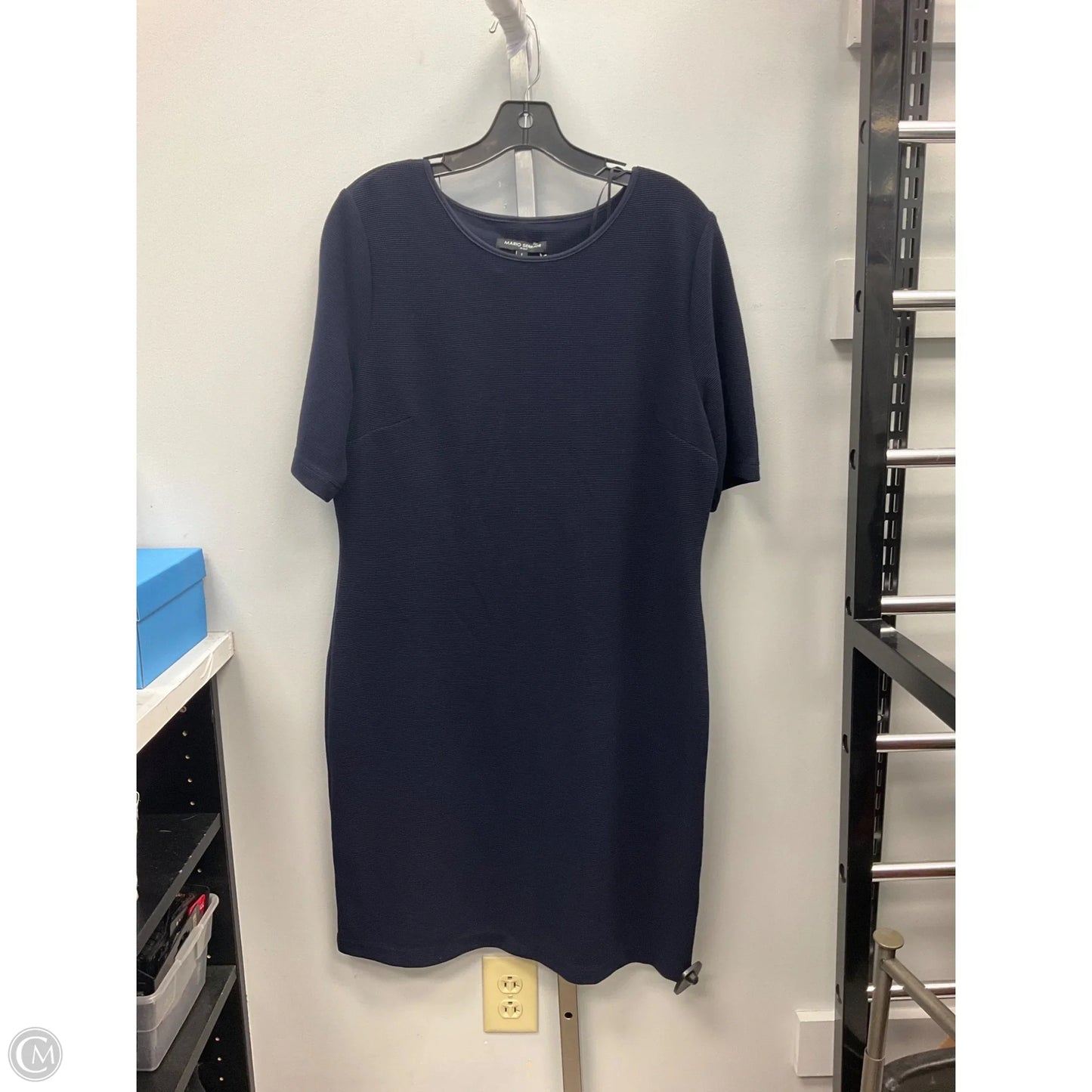 Dress Casual Short By Mario Serrani In Navy, Size: L