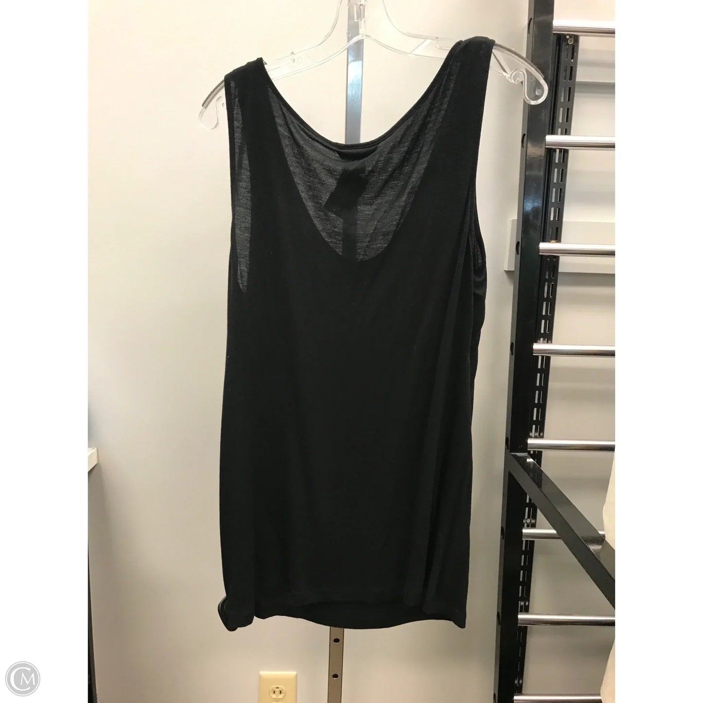 Top Sleeveless By Banana Republic In Black, Size: L