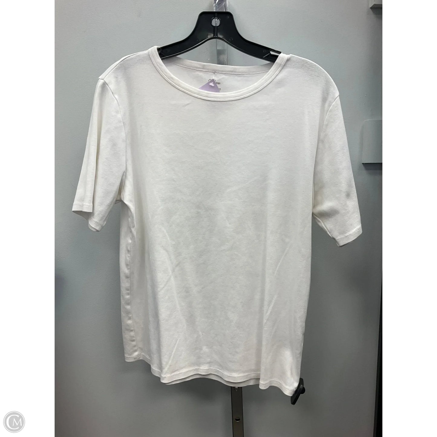 Top Short Sleeve By J. Crew In White, Size: Xl