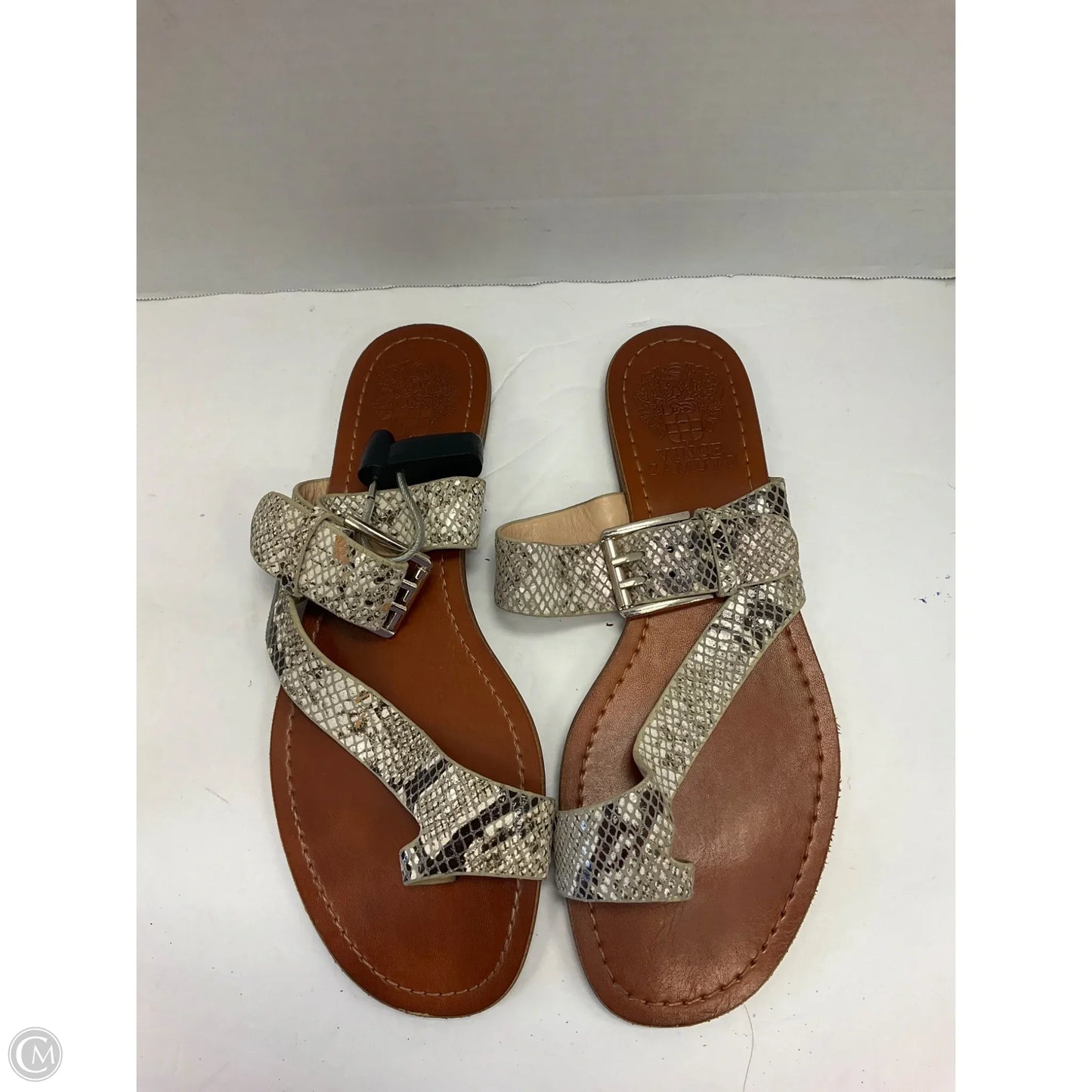 Sandals Flats By Vince Camuto In Snakeskin Print, Size: 6.5