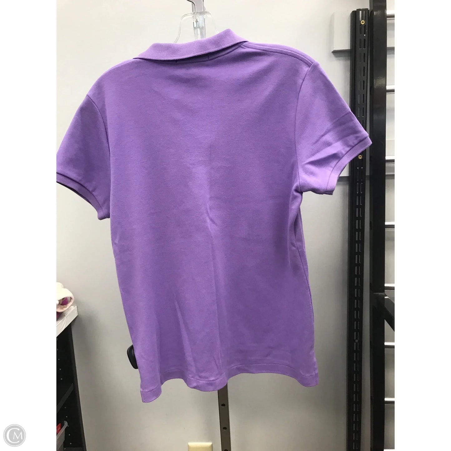 Top Short Sleeve By Ralph Lauren Blue Label In Purple, Size: Xl