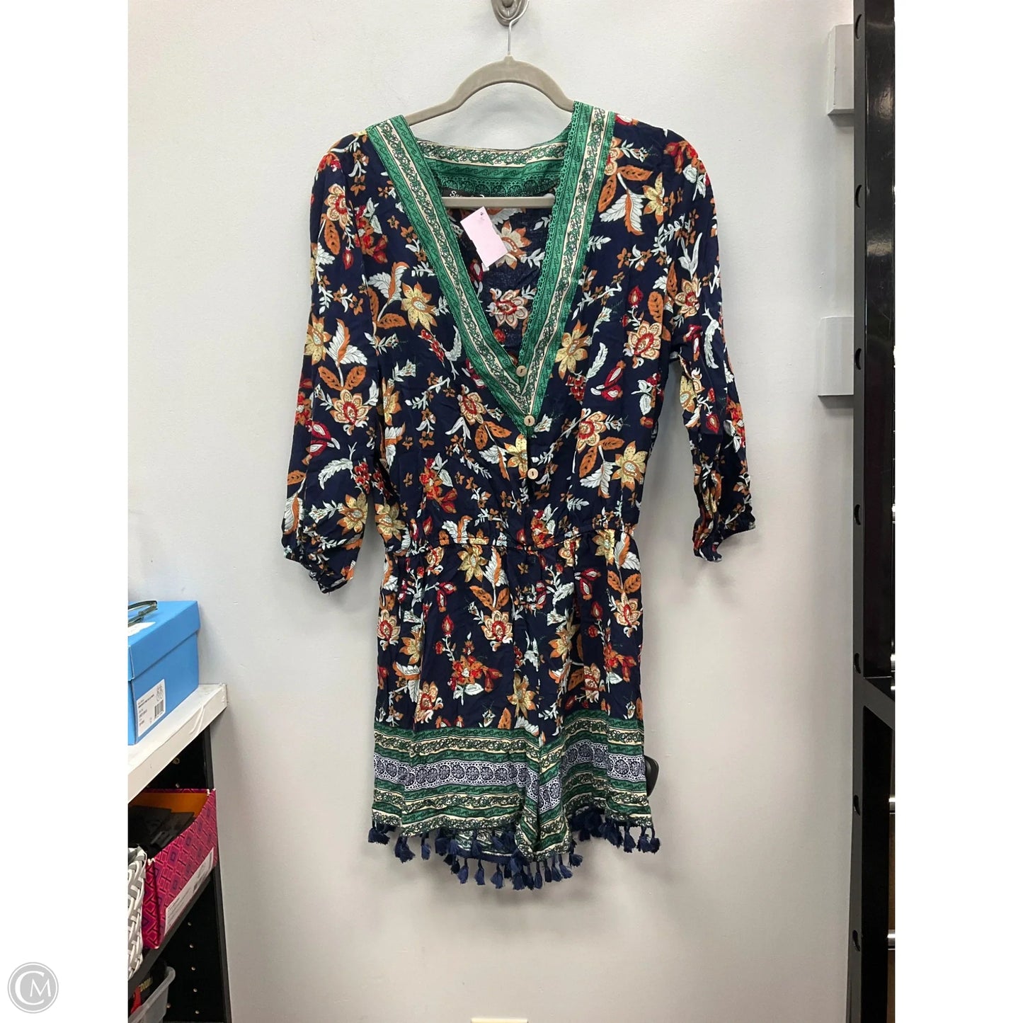 Romper By Cmc In Floral Print, Size: L