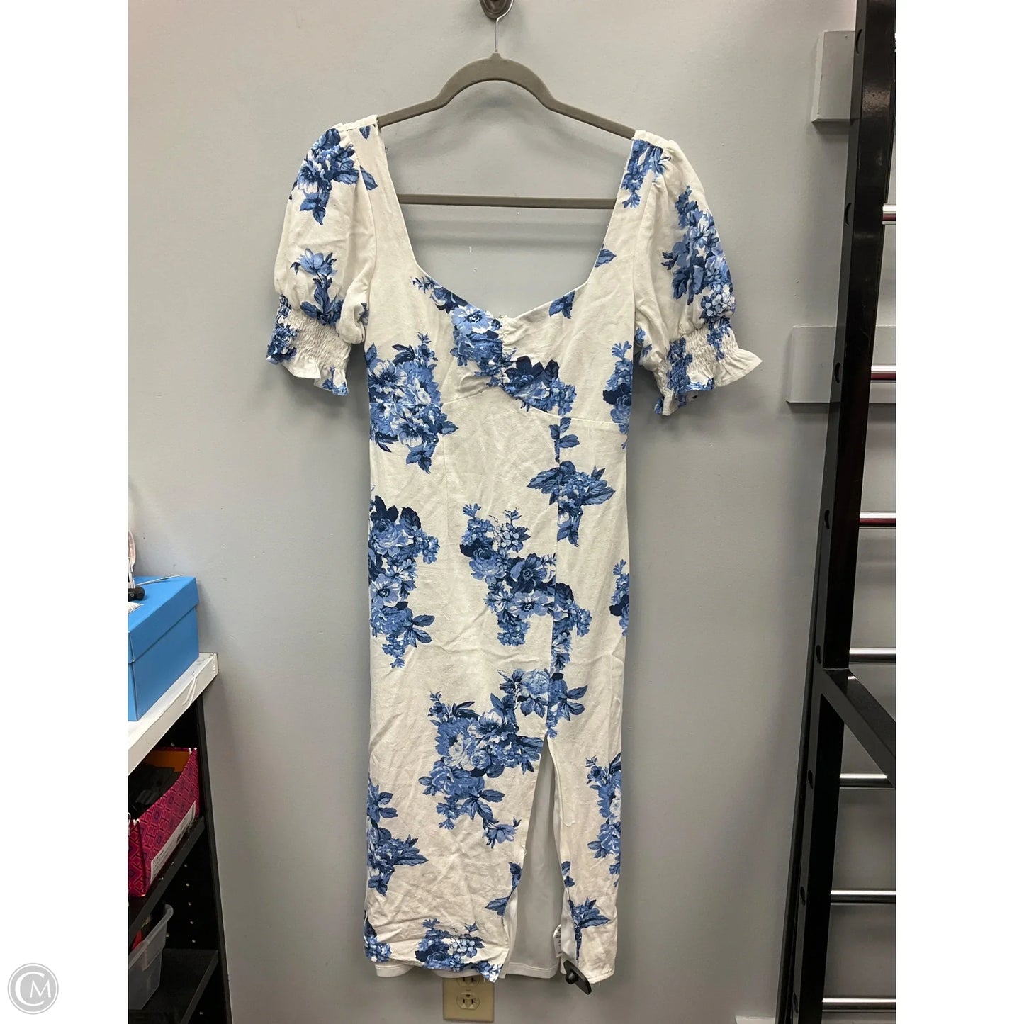 Dress Casual Midi By Cmc In Floral Print, Size: S