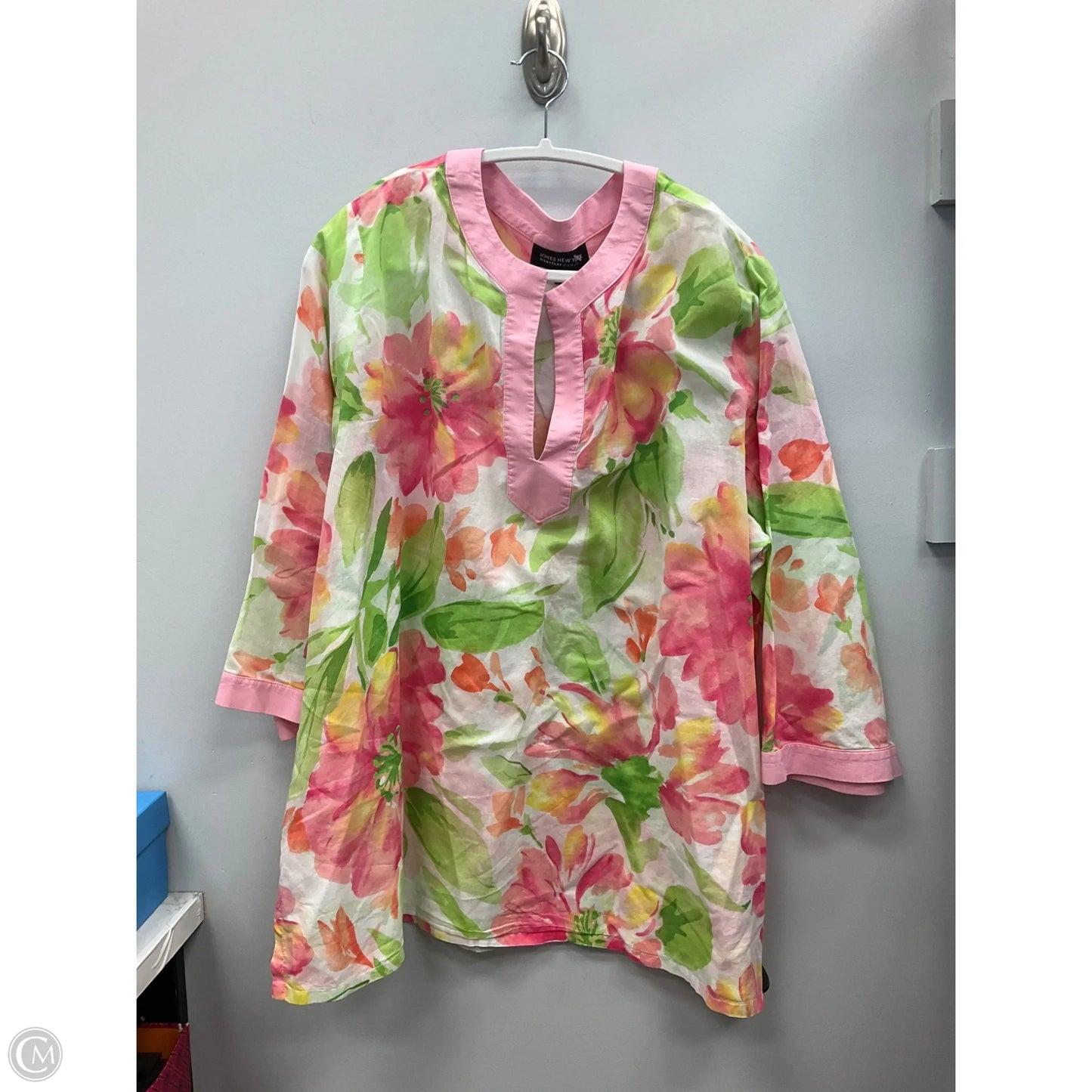Top 3/4 Sleeve By Jones New York In Floral Print, Size: 3x