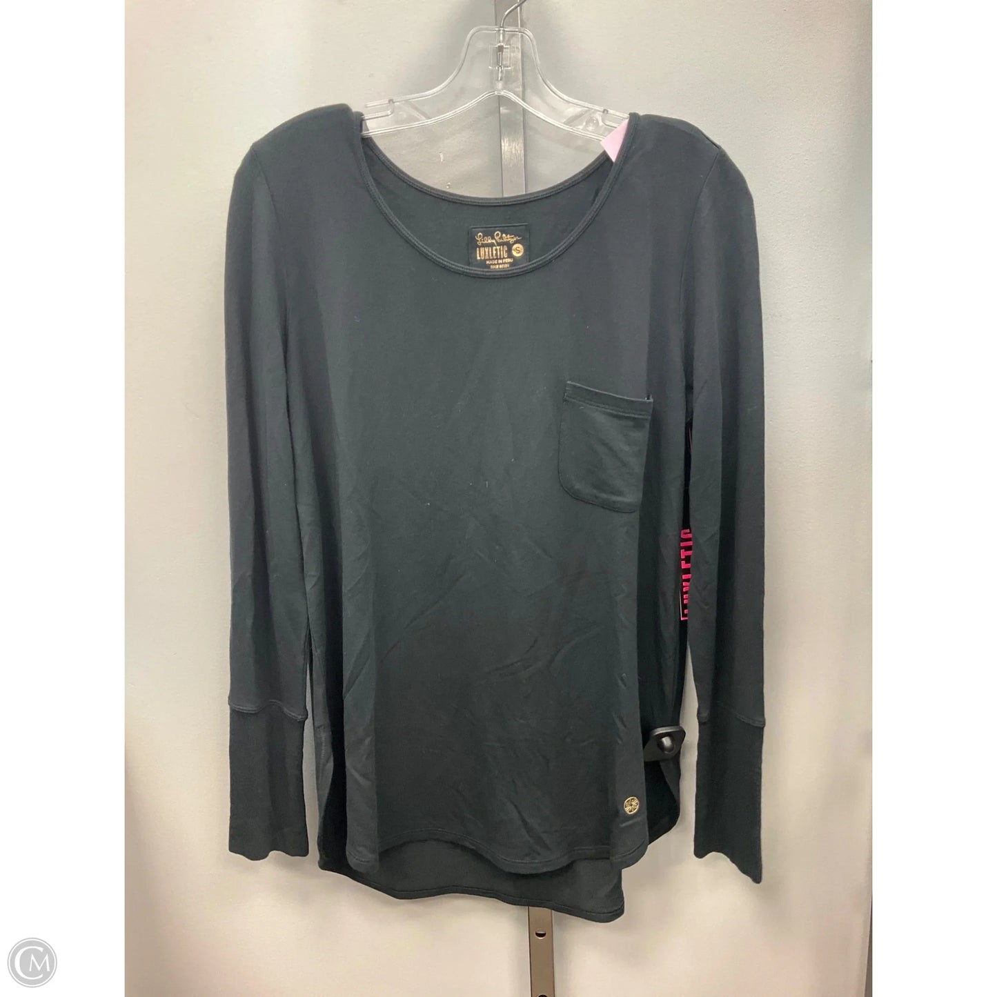Top Long Sleeve Designer By Lilly Pulitzer In Black, Size: S