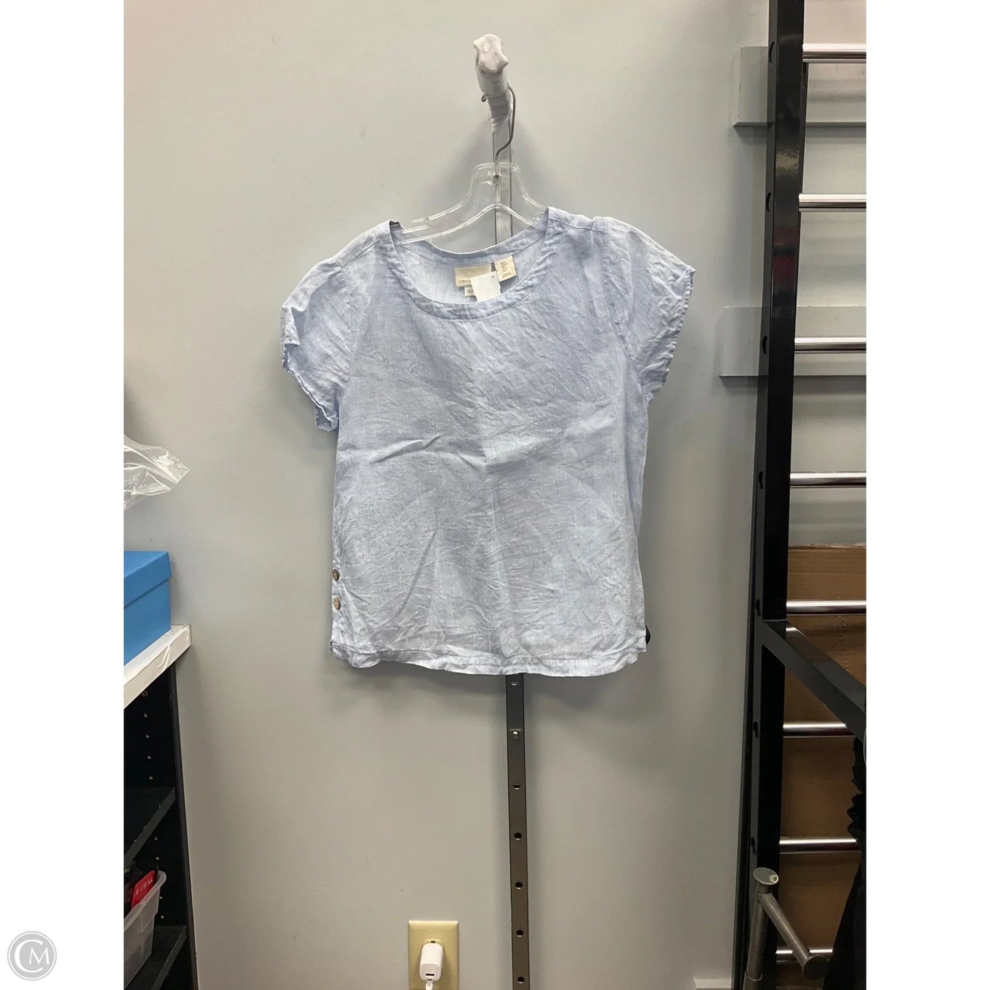 Top Short Sleeve By Cynthia Rowley In Blue, Size: S