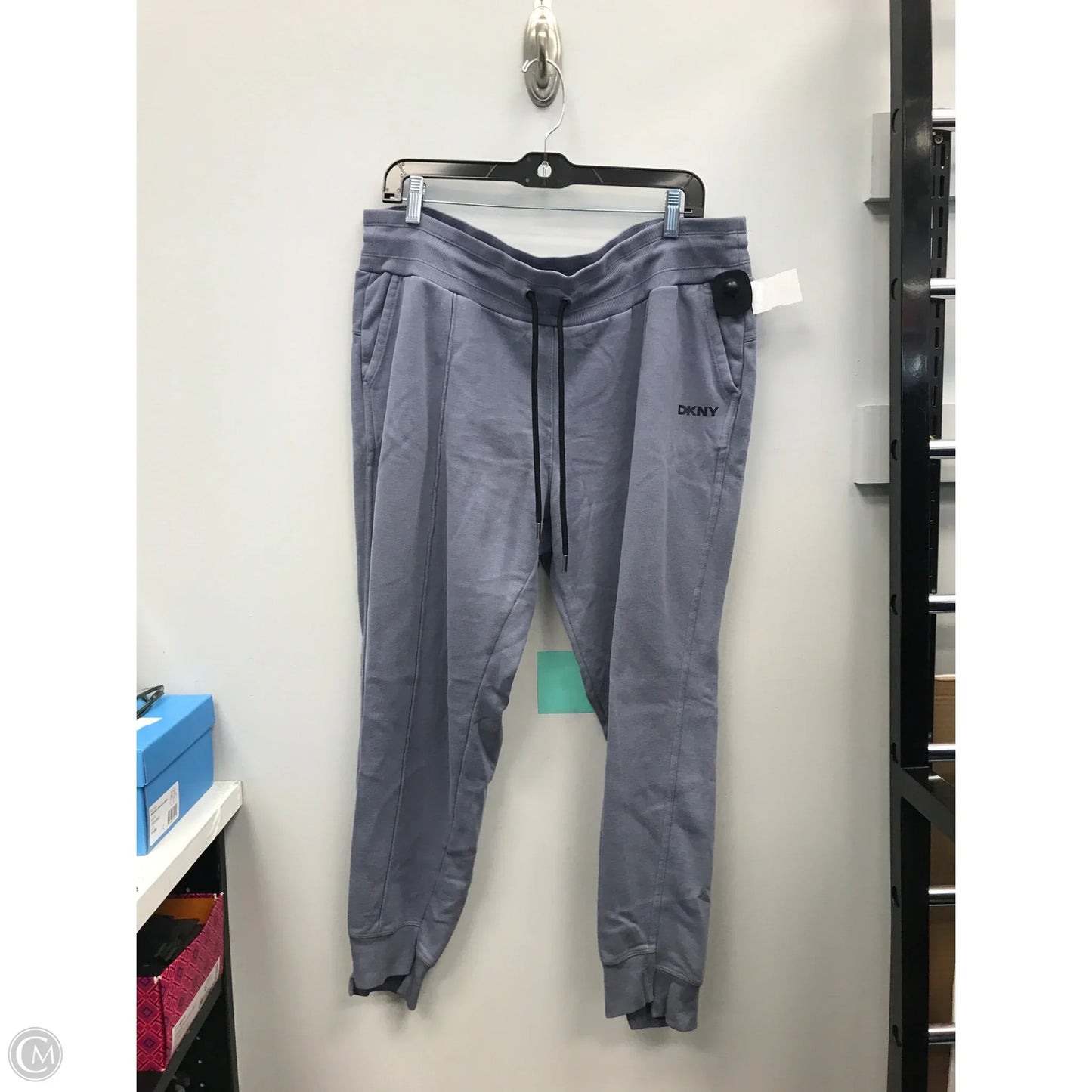 Athletic Pants By Dkny In Grey, Size: Xl