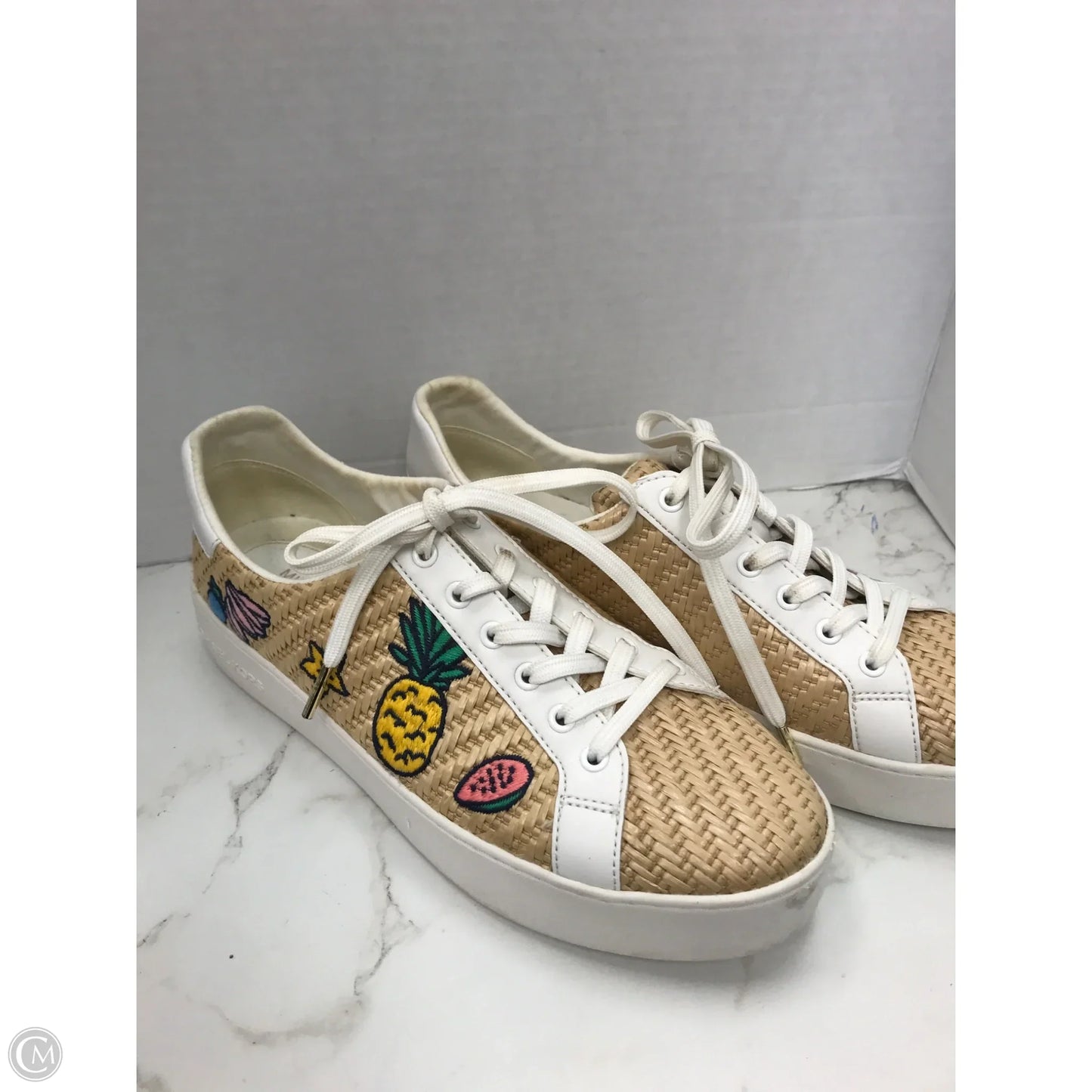 Shoes Sneakers By Michael By Michael Kors In Beige, Size: 9.5