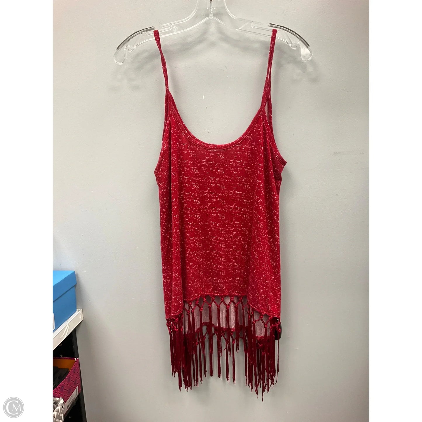 Top Sleeveless By Freshman In Red, Size: L