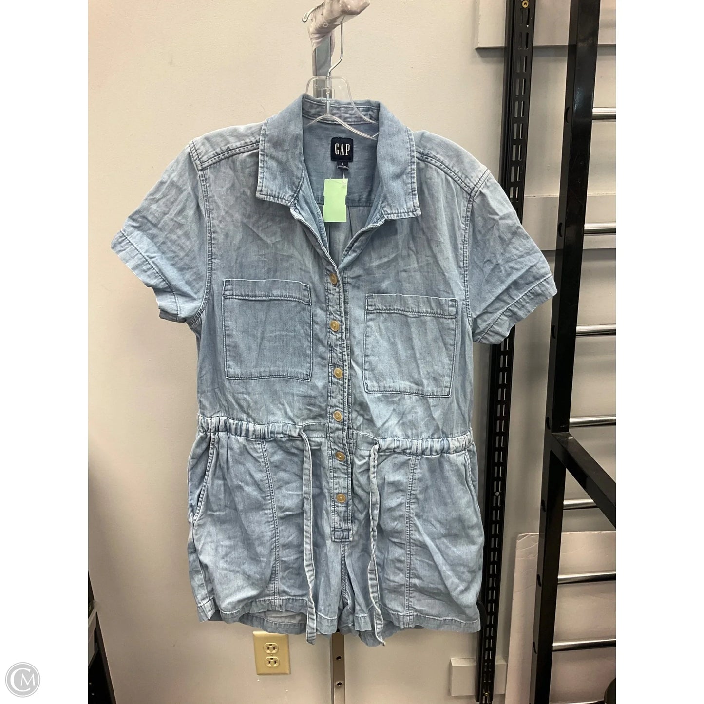 Romper By Gap In Blue Denim, Size: S