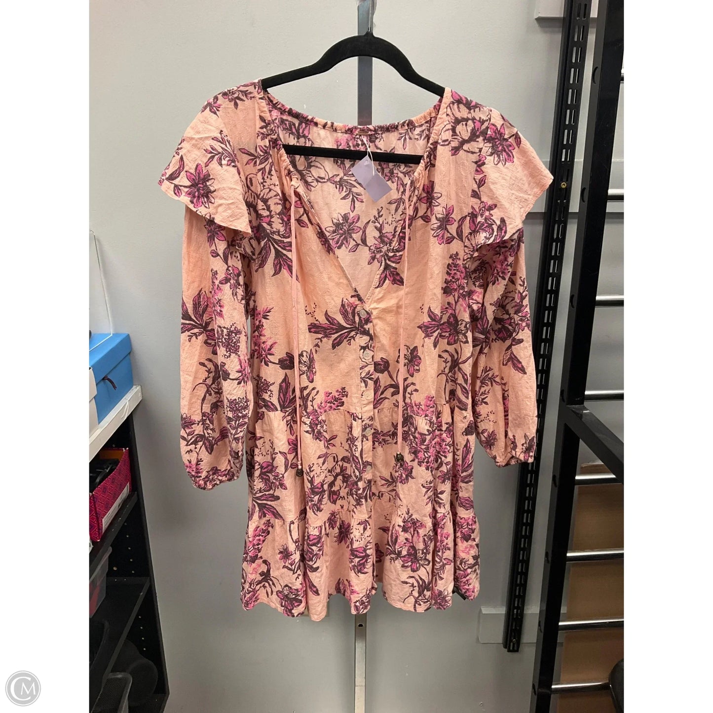 Top Long Sleeve By Free People In Pink, Size: S
