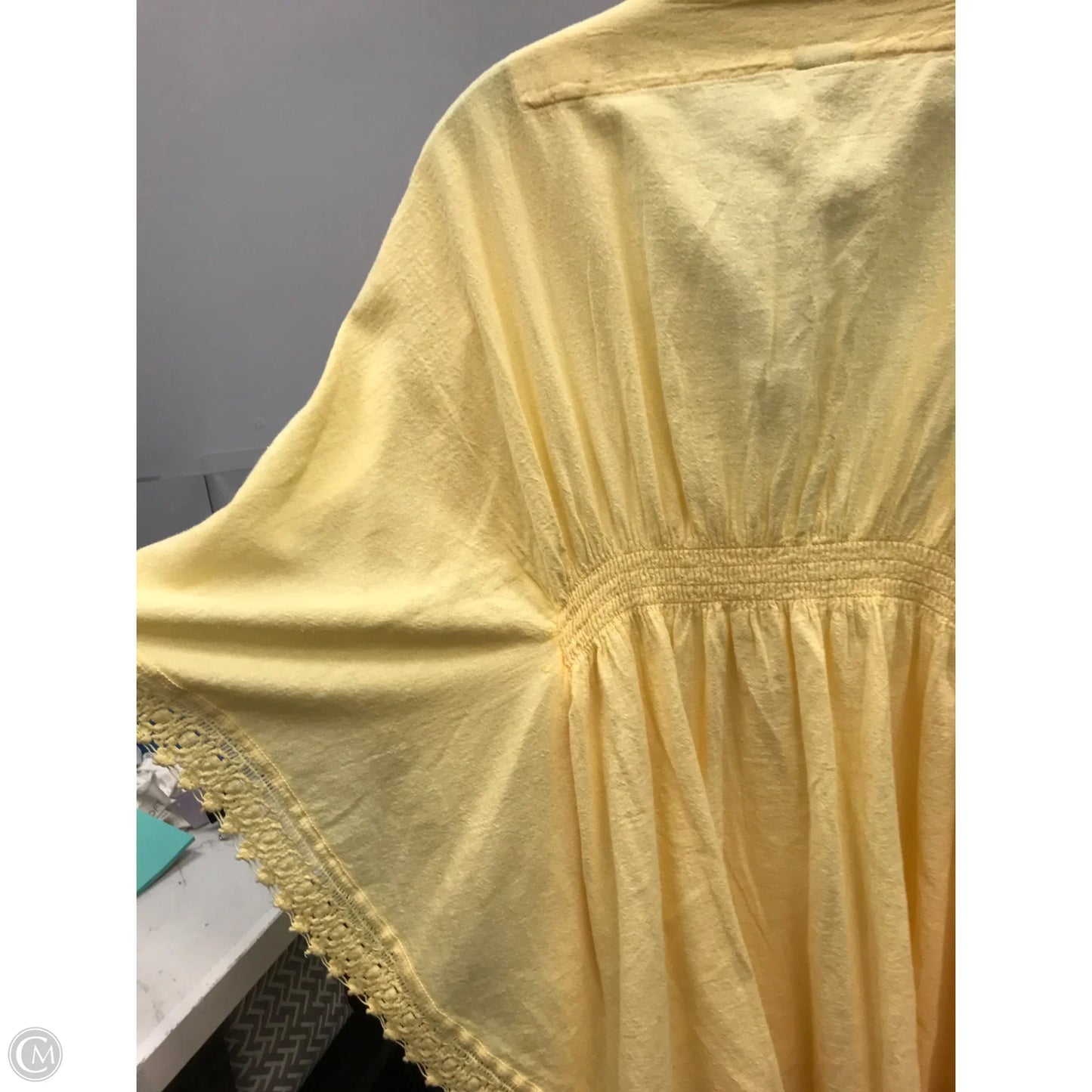 Top Short Sleeve By Cmc In Yellow, Size: S